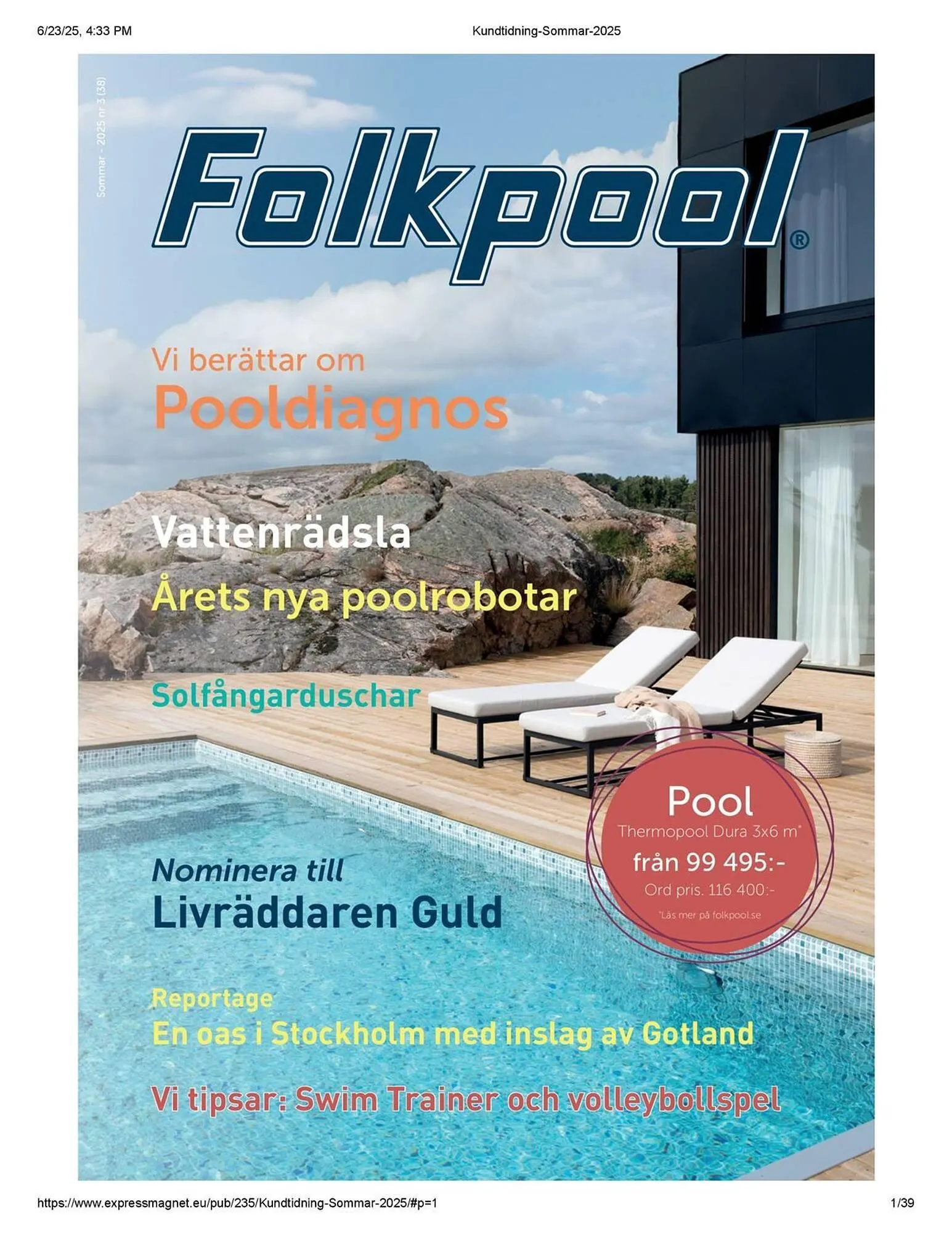 Folkpool reklamblad från 23 juni till 31 juli 2025 - Reklamblad sidor 1