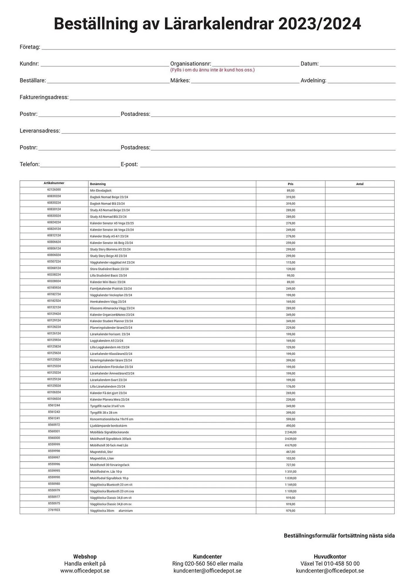 Office Depot reklamblad från 8 februari till 31 december 2024 - Reklamblad sidor 16