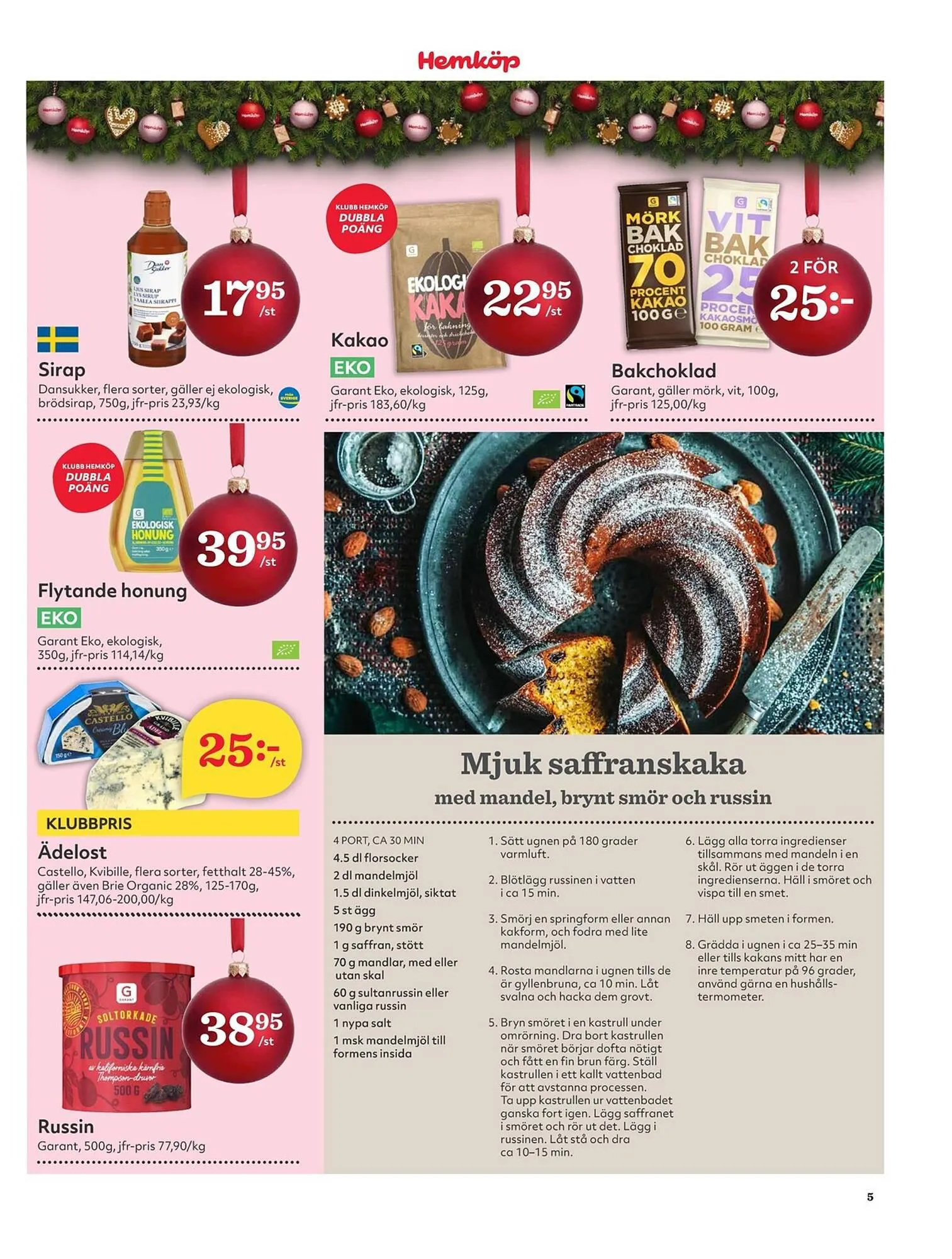Hemköp reklamblad från 4 december till 10 december 2023 - Reklamblad sidor 5