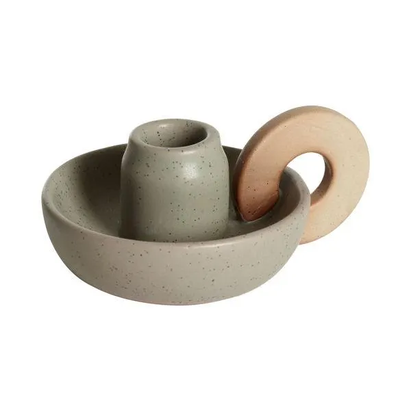LOTTIS Ljusstake grön 13 x 10 x 6 cm