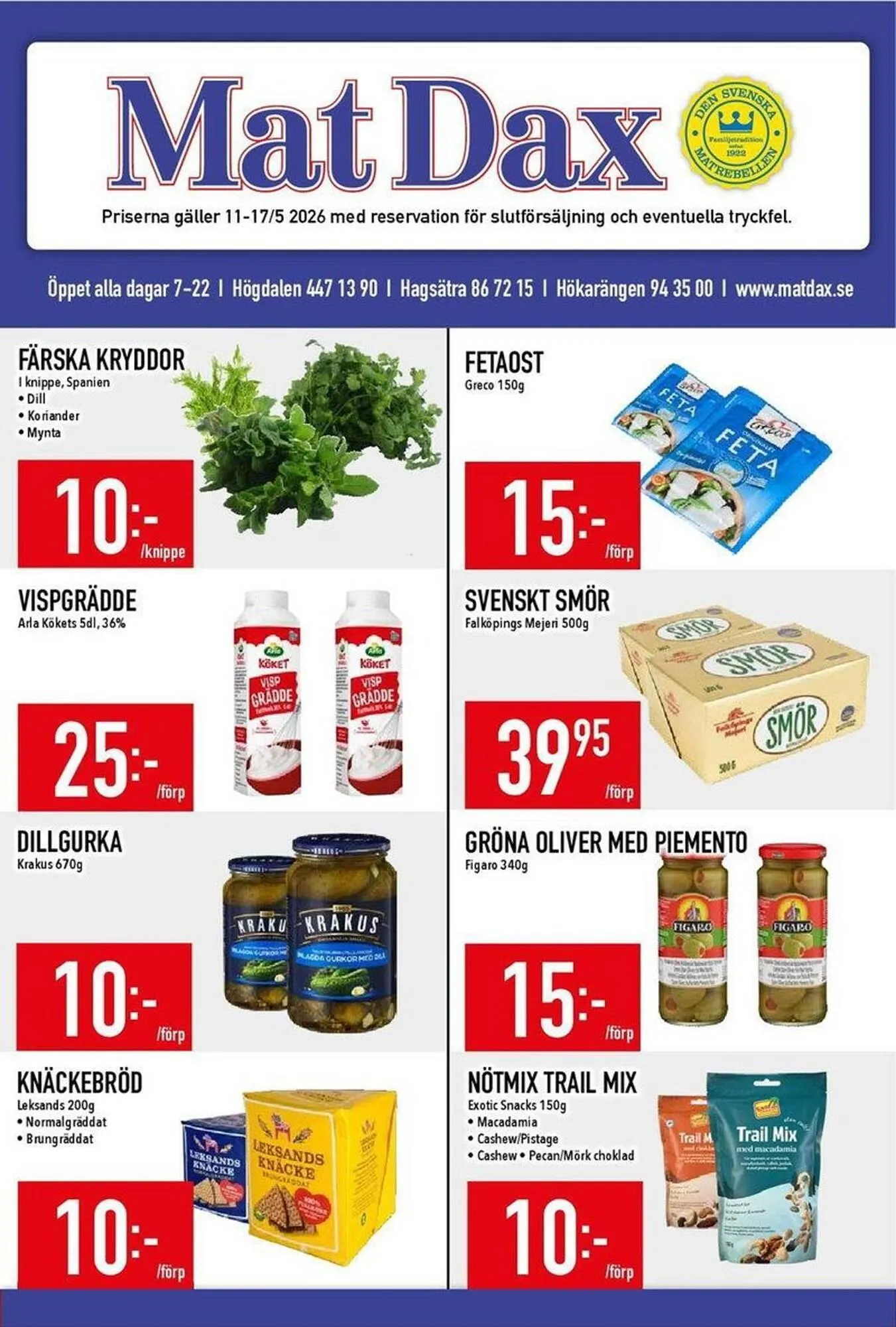 Matdax reklamblad - 1