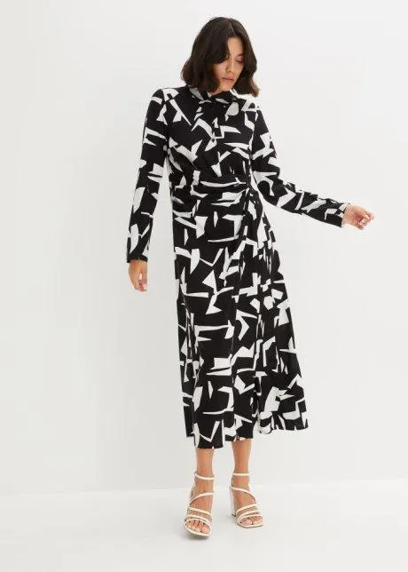 Skjortklänning med omlottlook