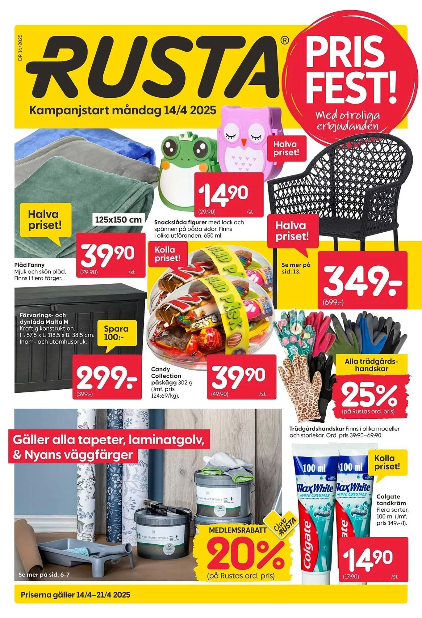 Rusta reklamblad från 14 april till 21 april 2025 - Reklamblad sidor 1