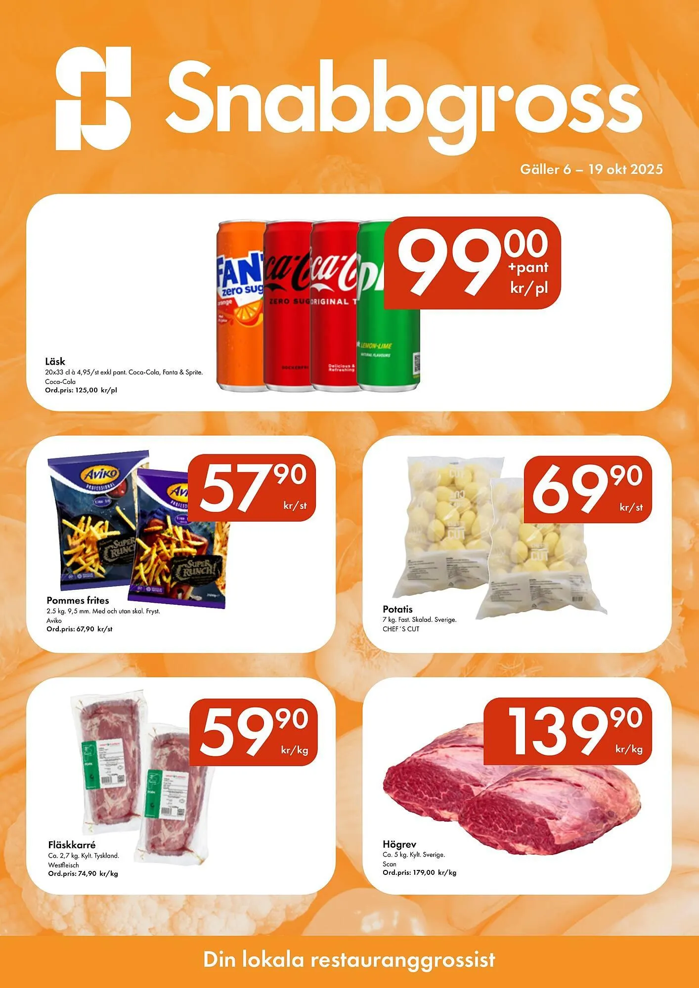 Snabbgross reklamblad från 6 oktober till 19 oktober 2025 - Reklamblad sidor 1