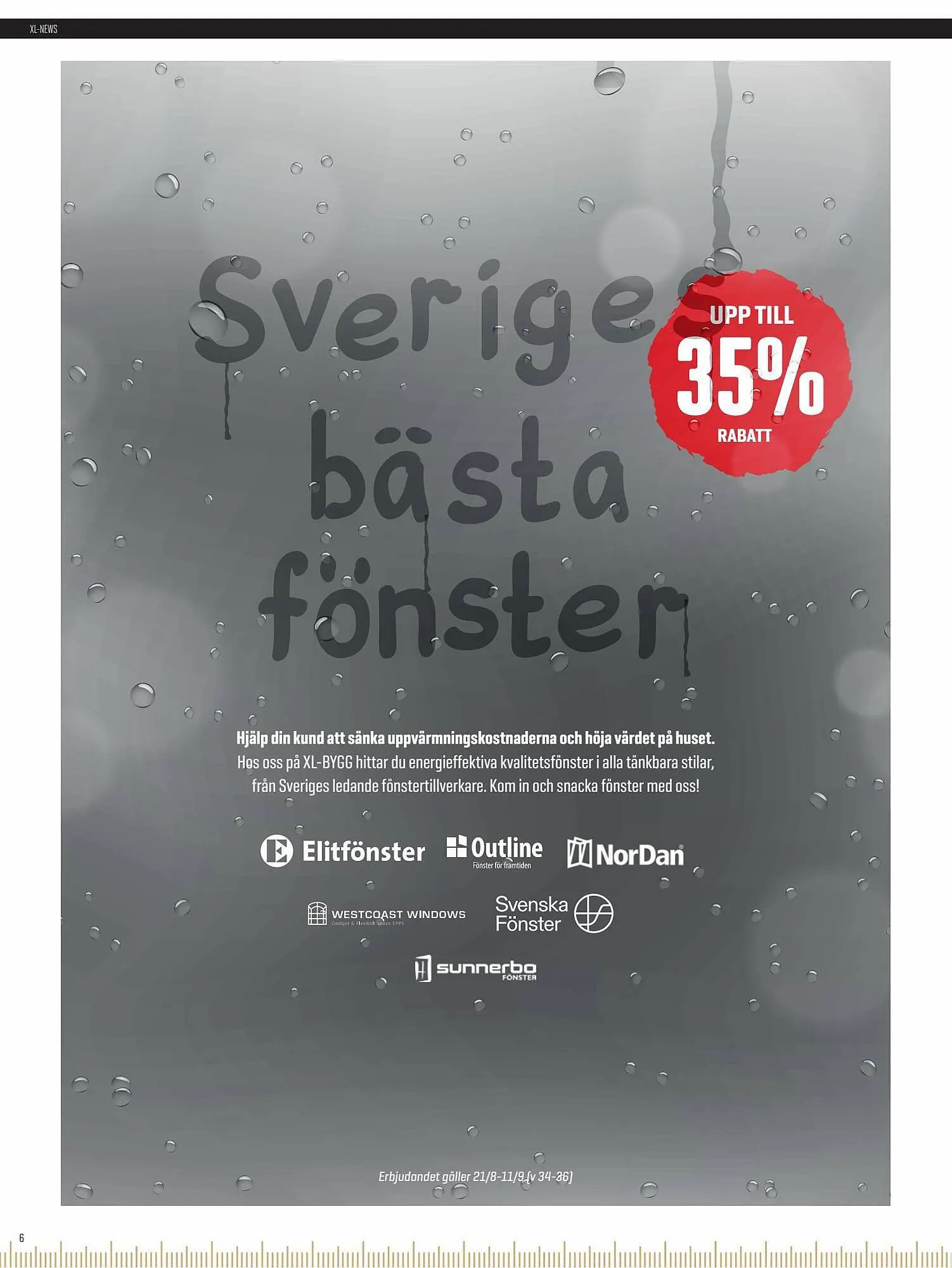 XL-Bygg reklamblad från 11 augusti till 11 september 2023 - Reklamblad sidor 6