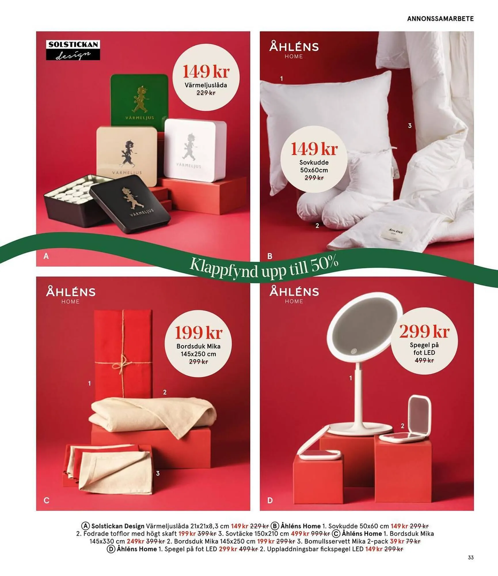 Åhléns reklamblad från 25 november till 11 december 2025 - Reklamblad sidor 33