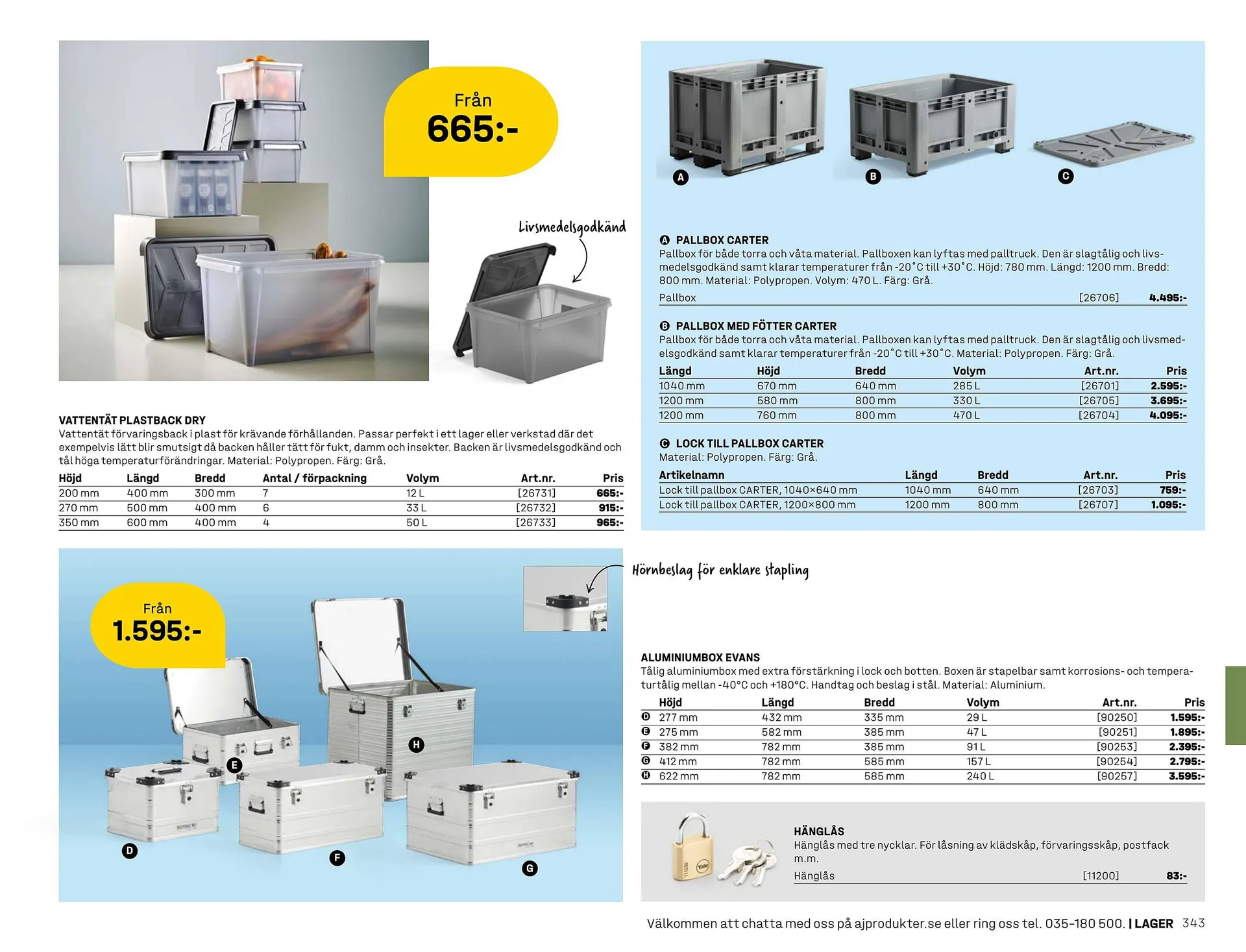 AJ Produkter reklamblad från 1 januari till 31 december 2025 - Reklamblad sidor 343