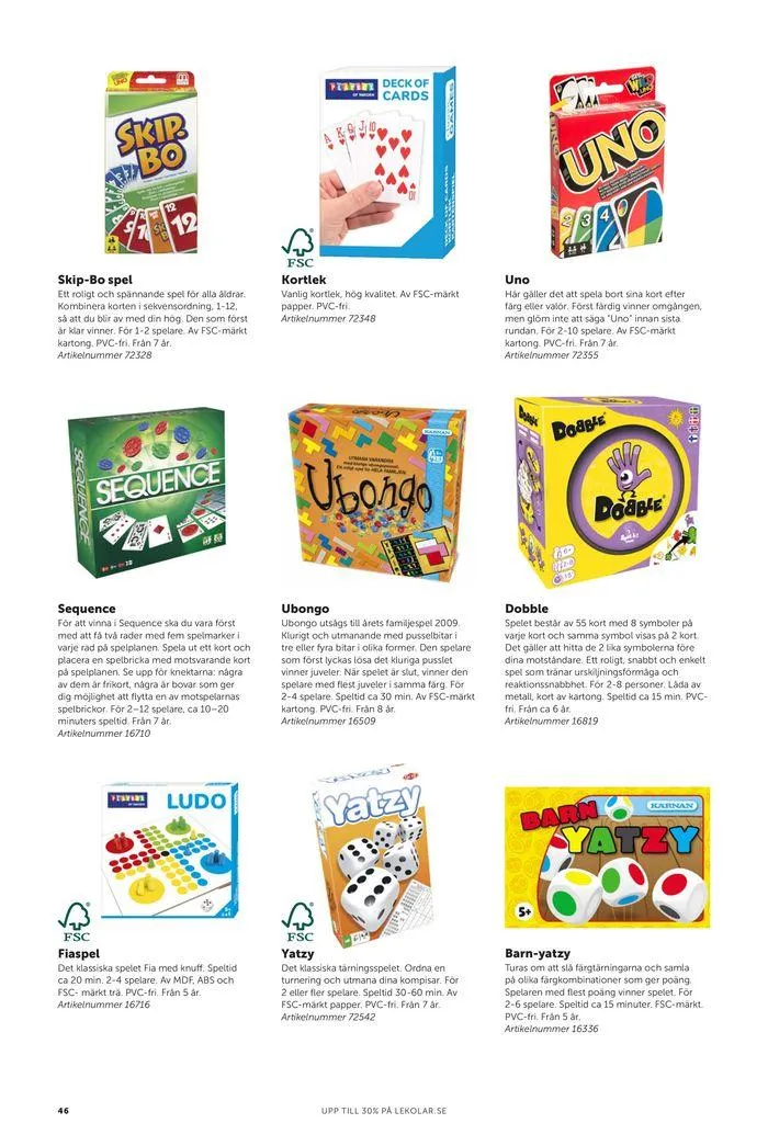 Nyheter och favoriter skola och fritidshem 2024 från 23 februari till 31 december 2024 - Reklamblad sidor 46