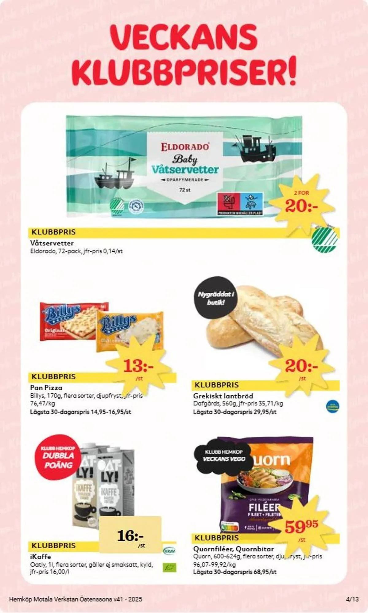 Hemköp reklamblad från 6 oktober till 12 oktober 2025 - Reklamblad sidor 4