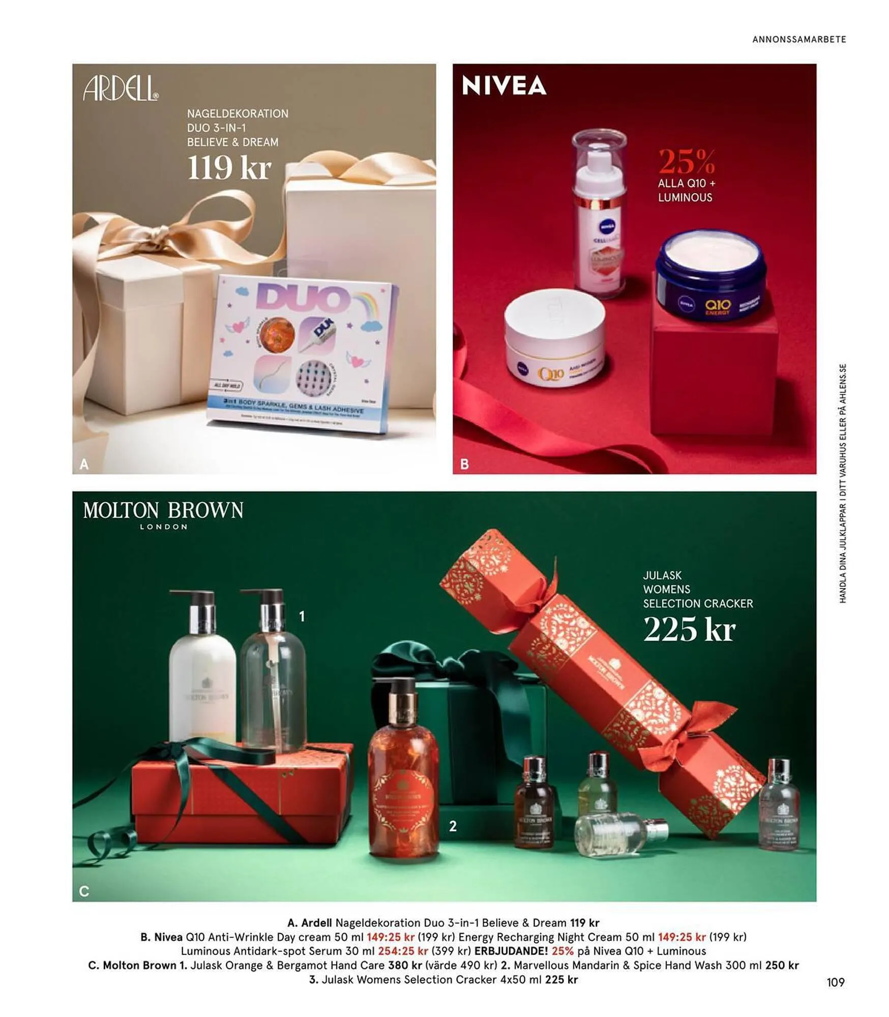 Åhléns reklamblad från 24 november till 24 december 2023 - Reklamblad sidor 109