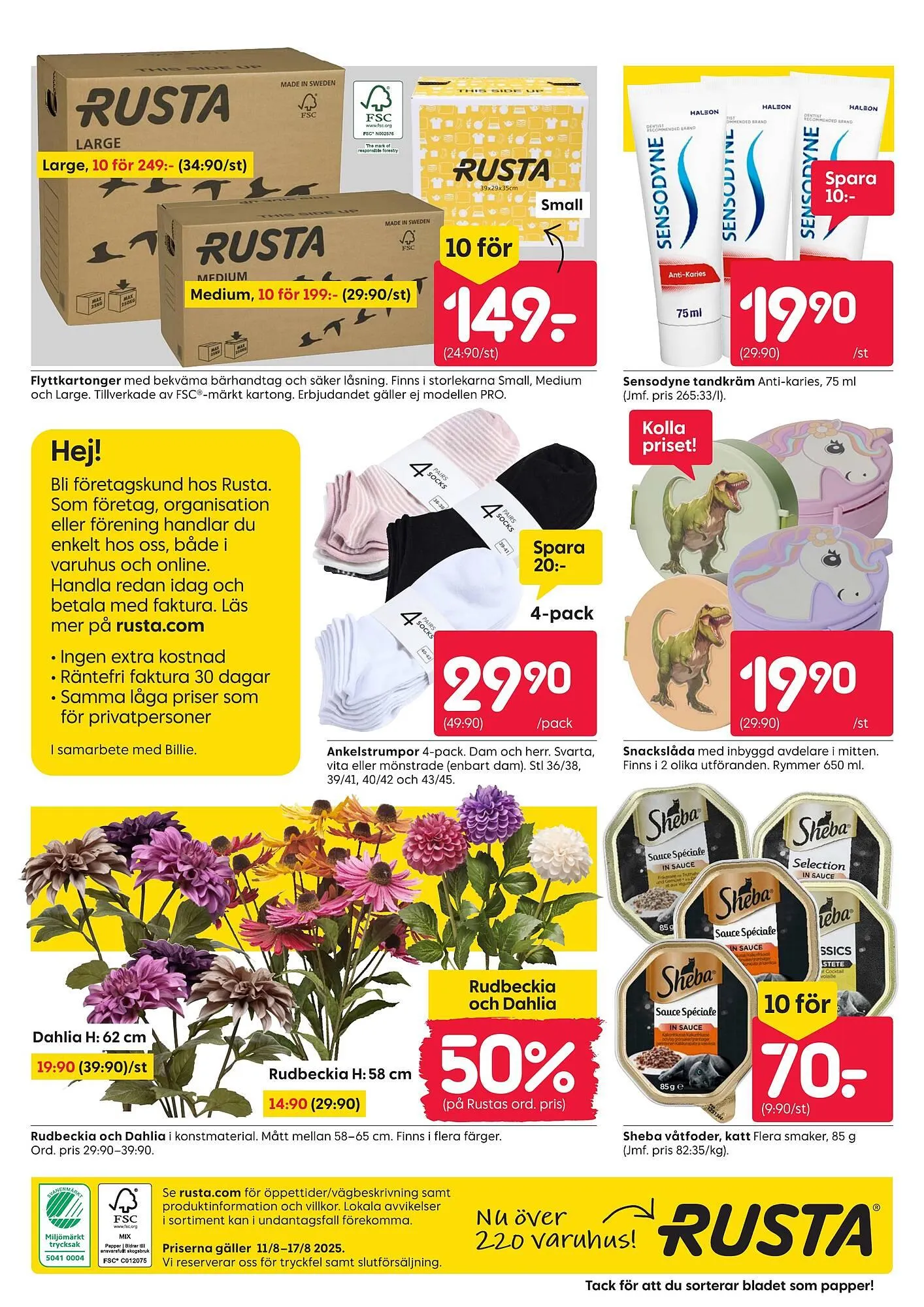 Rusta reklamblad från 11 augusti till 16 augusti 2025 - Reklamblad sidor 16