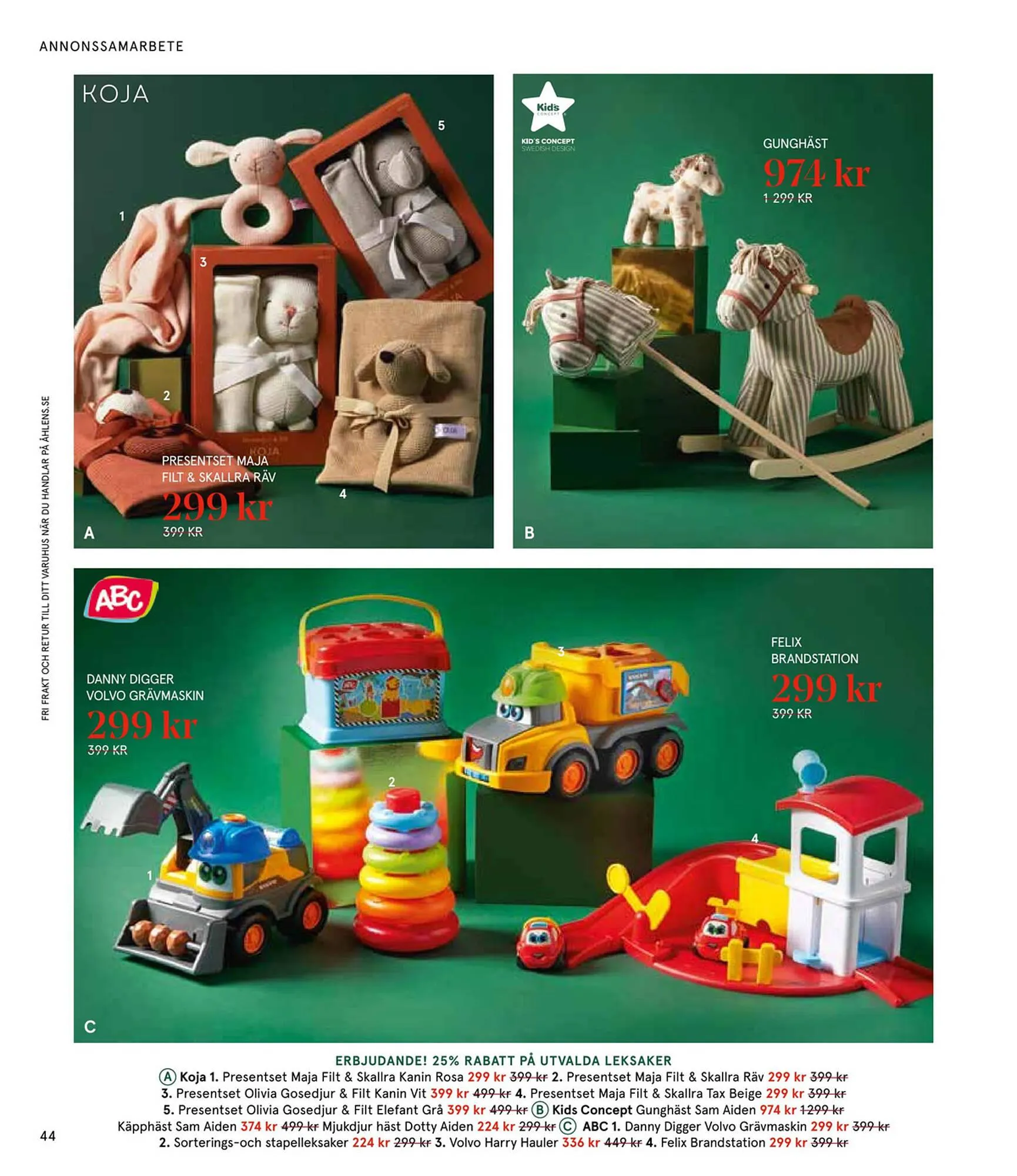 Åhléns reklamblad från 25 november till 24 december 2024 - Reklamblad sidor 44