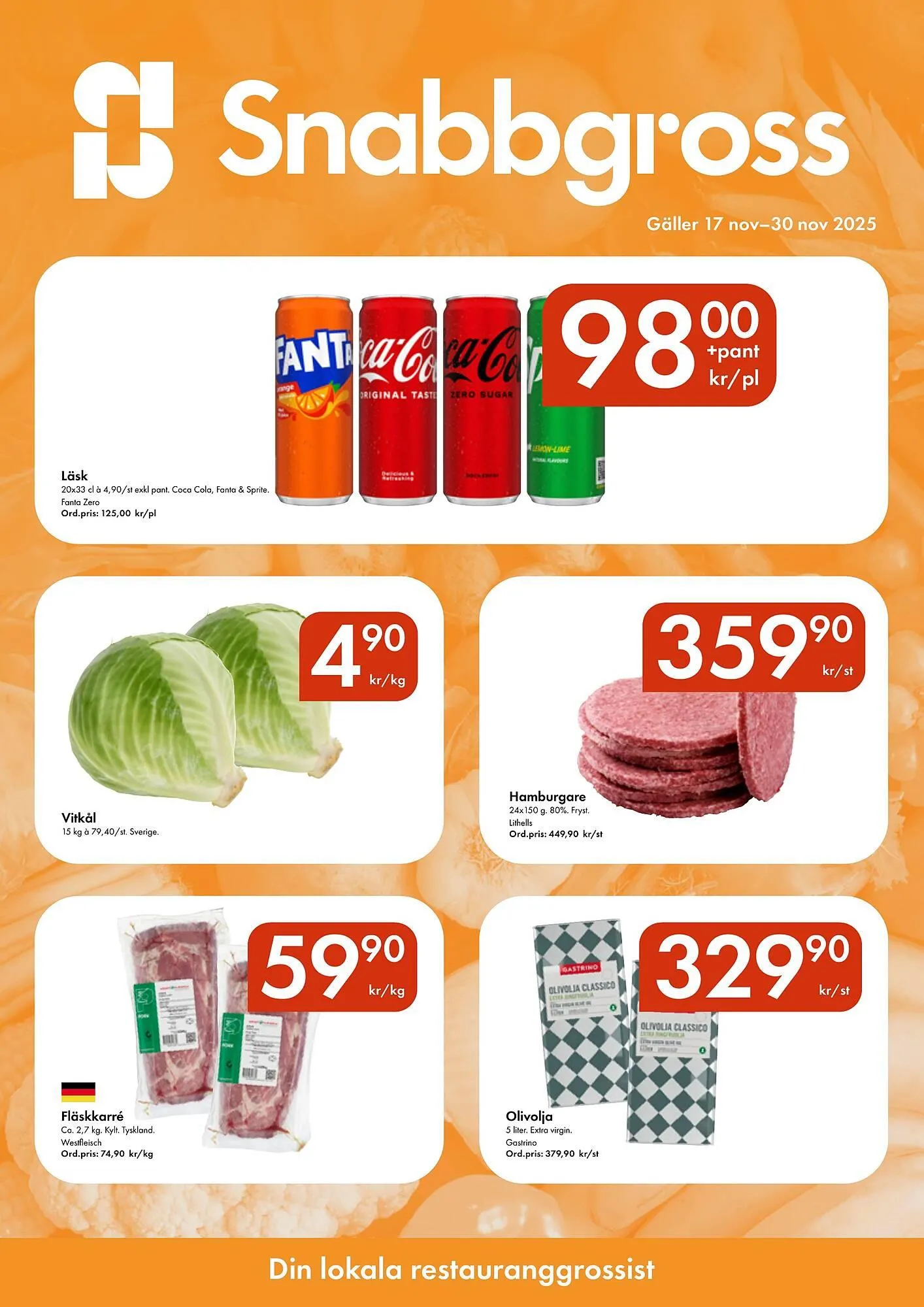 Snabbgross reklamblad från 17 november till 30 november 2025 - Reklamblad sidor 1