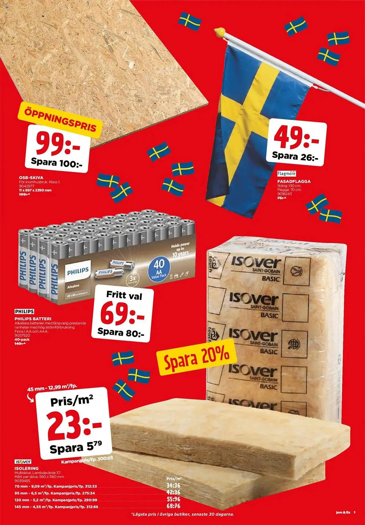 Jem&Fix reklamblad från 6 oktober till 12 oktober 2025 - Reklamblad sidor 9
