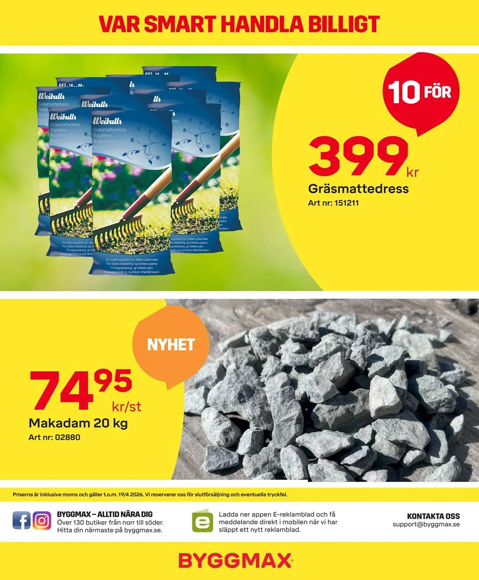 Byggmax reklamblad från 6 april till 20 april 2026 - Reklamblad sidor 2