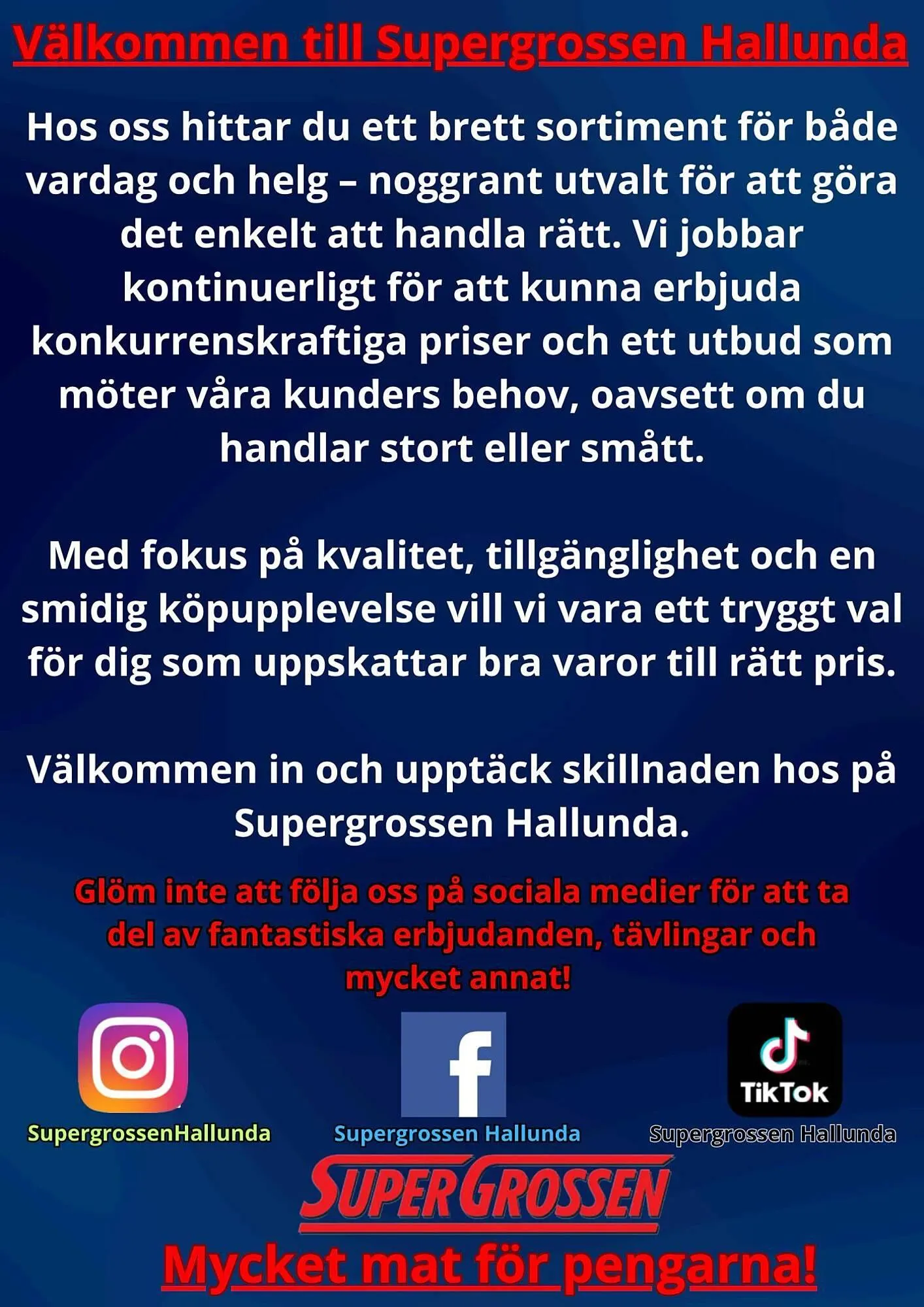 Supergrossen reklamblad från 2 mars till 9 mars 2026 - Reklamblad sidor 11