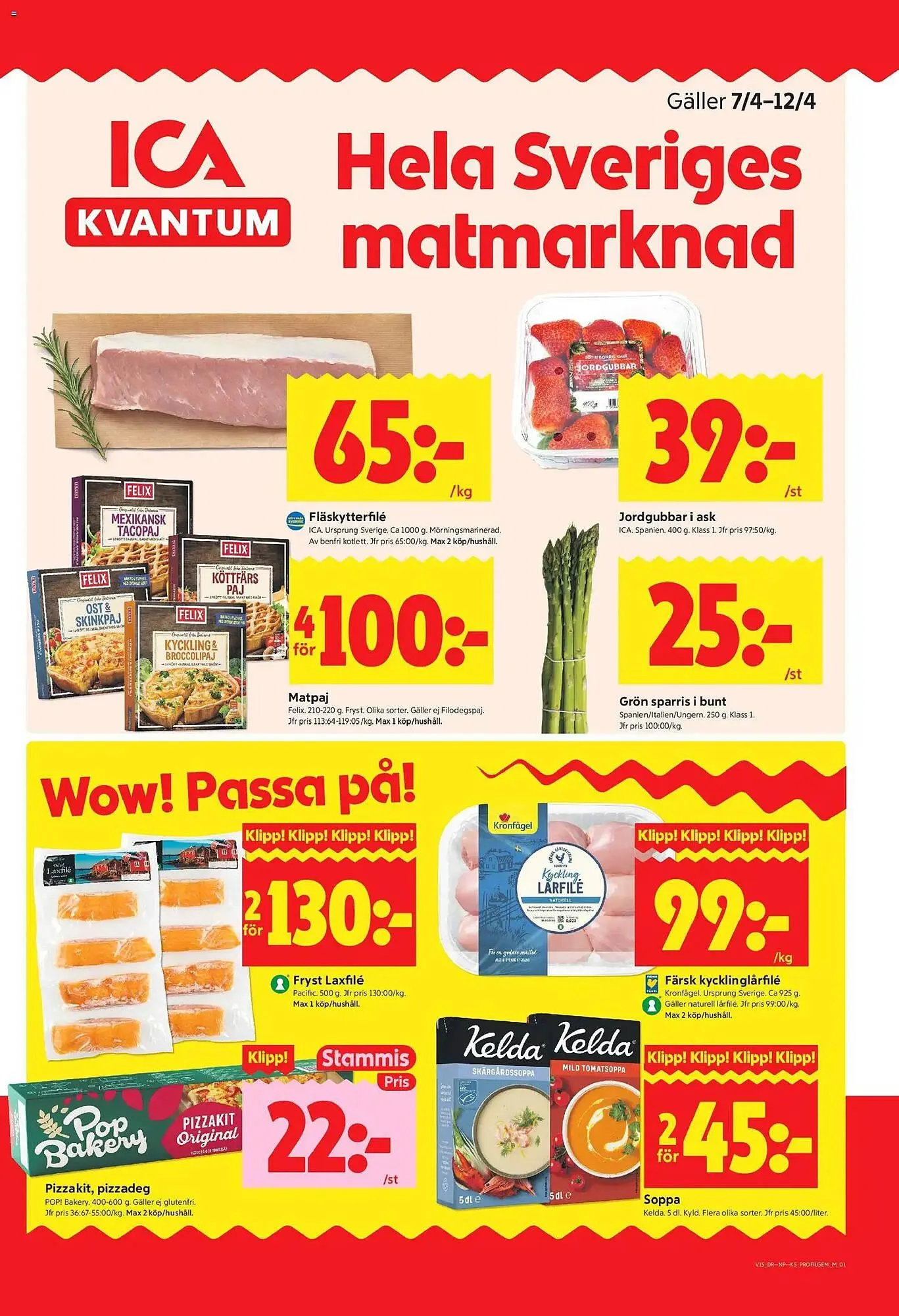 ICA Kvantum reklamblad från 7 april till 12 april 2026 - Reklamblad sidor 1