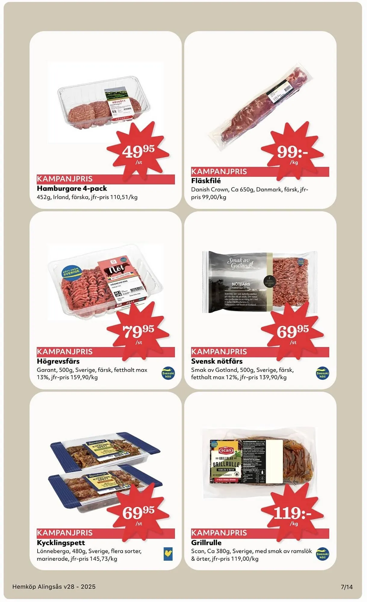 Östenssons reklamblad från 7 juli till 14 juli 2025 - Reklamblad sidor 7