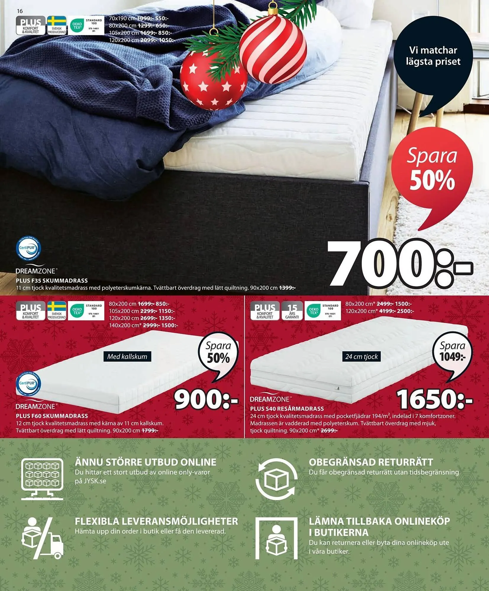JYSK reklamblad från 3 december till 17 december 2023 - Reklamblad sidor 16