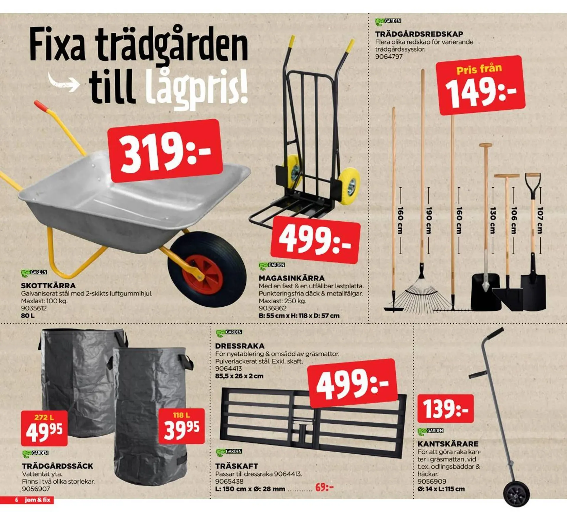 Jem&Fix reklamblad från 24 mars till 6 april 2025 - Reklamblad sidor 6