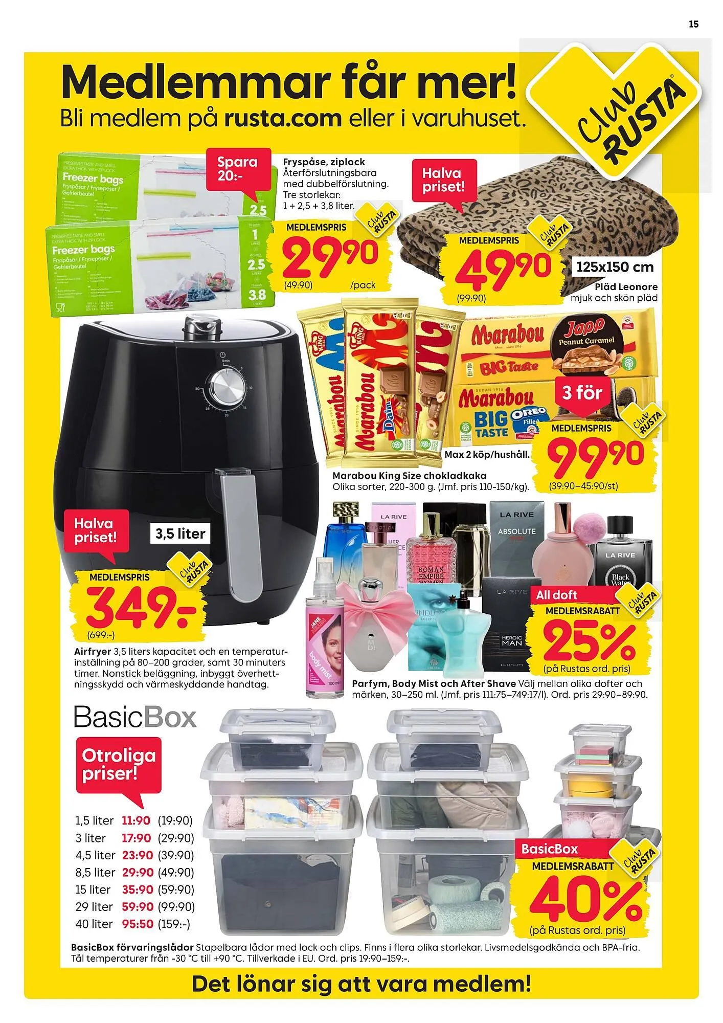 Rusta reklamblad från 11 augusti till 16 augusti 2025 - Reklamblad sidor 15
