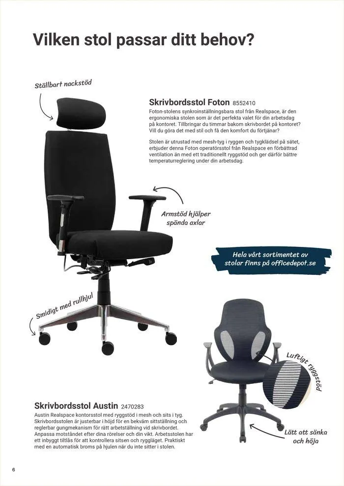 Office Depot Kontoret 2024  från 8 februari till 31 december 2024 - Reklamblad sidor 6