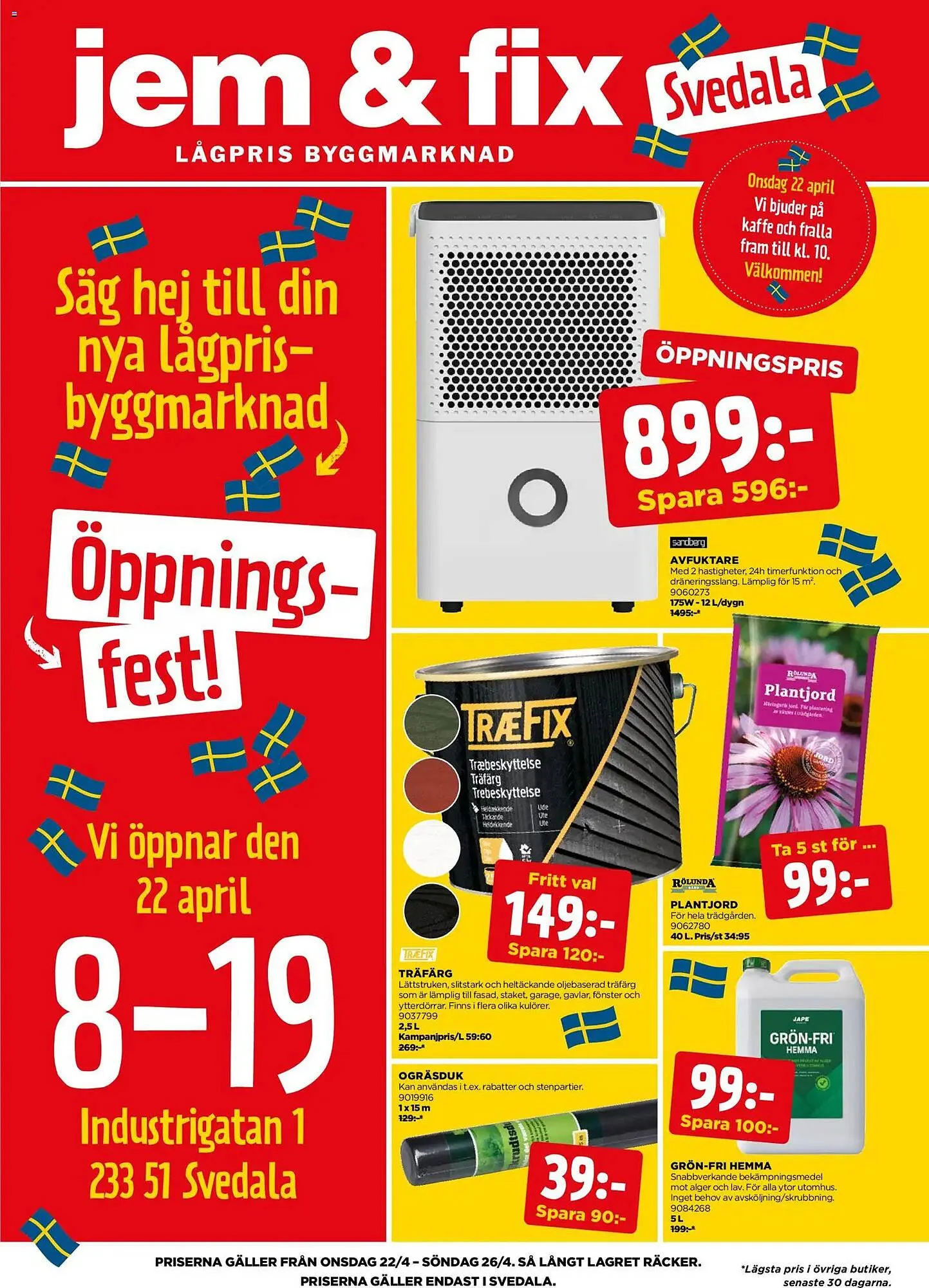 Jem&Fix reklamblad från 22 april till 26 april 2026 - Reklamblad sidor 1