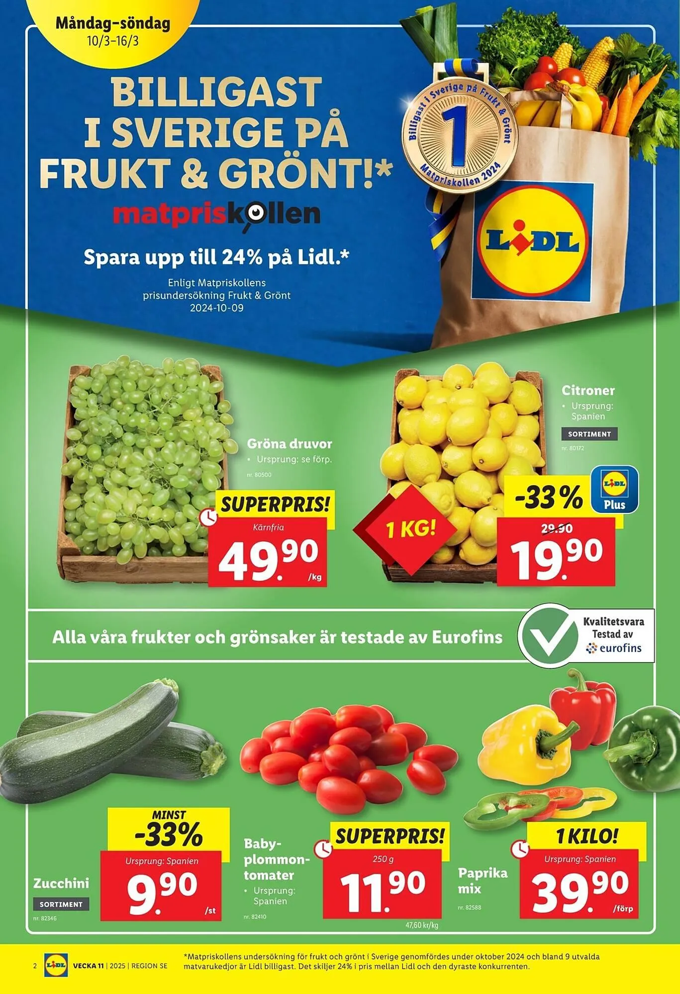 Lidl reklamblad från 10 mars till 16 mars 2025 - Reklamblad sidor 2