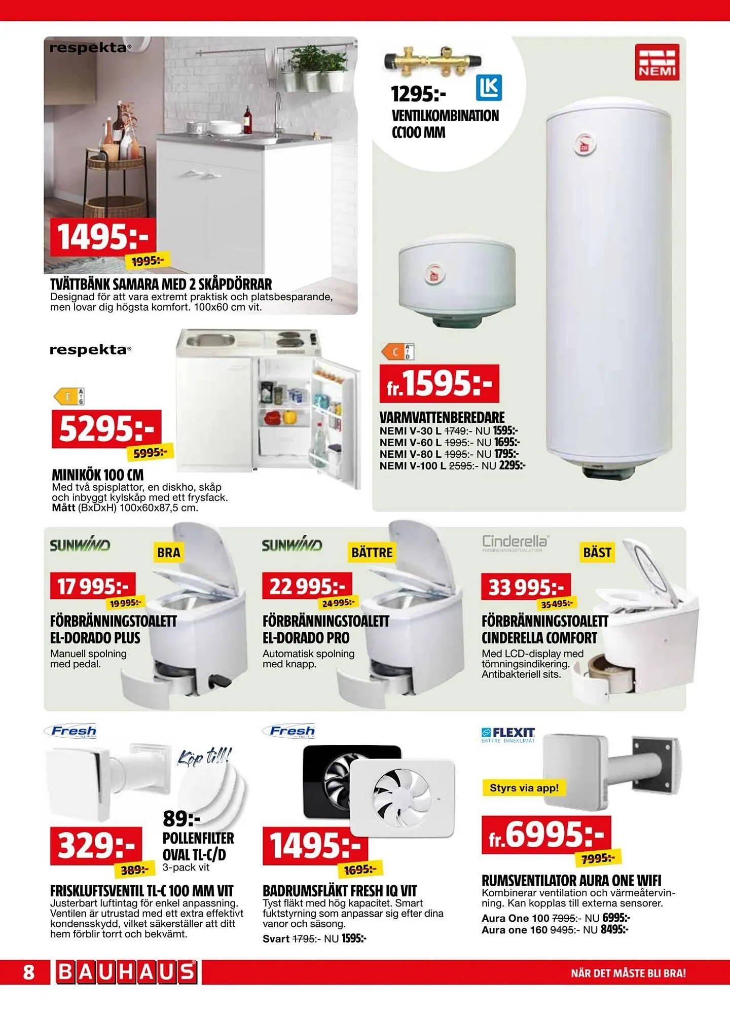 Bauhaus reklamblad från 2 mars till 16 mars 2026 - Reklamblad sidor 8