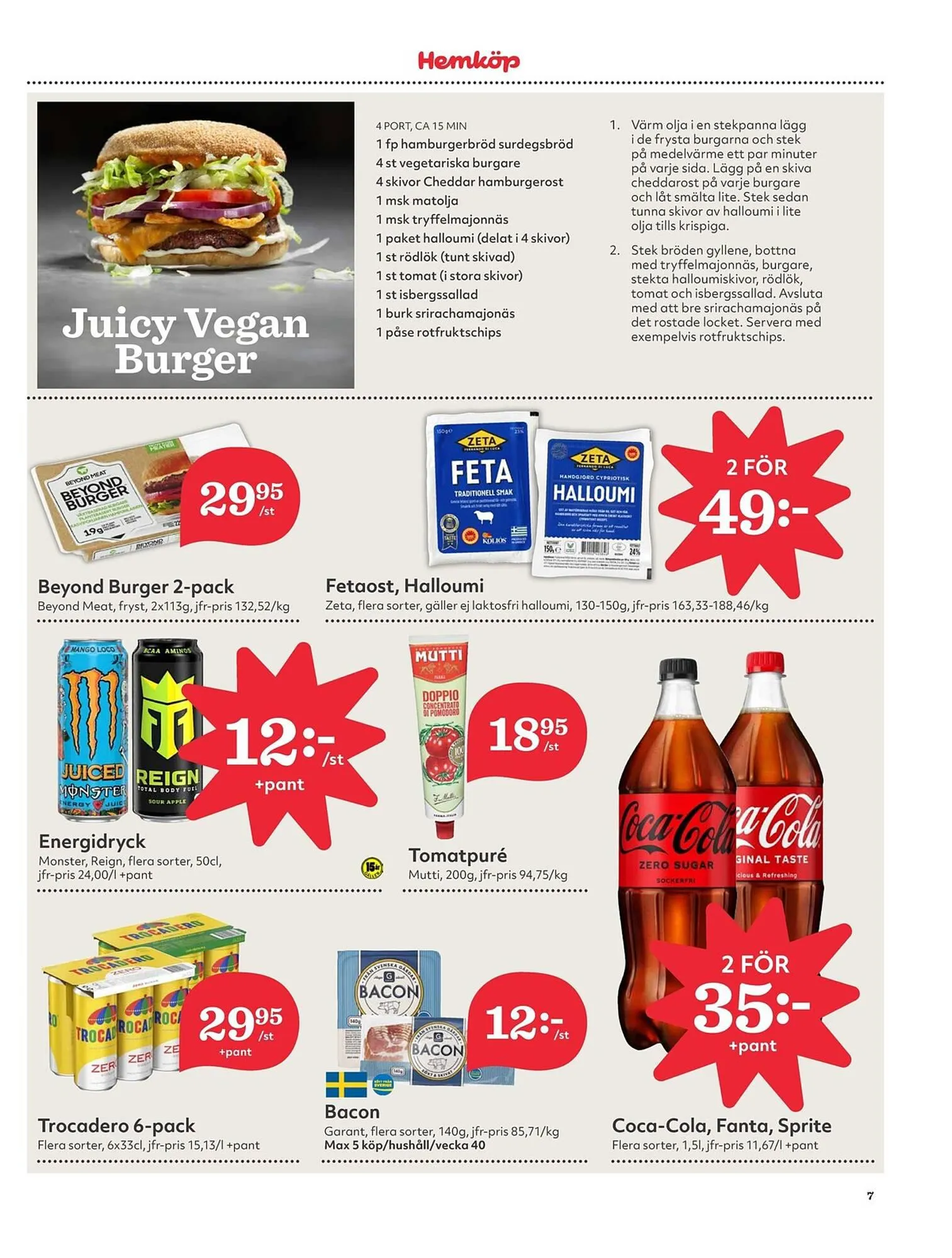 Hemköp reklamblad från 2 oktober till 8 oktober 2023 - Reklamblad sidor 7