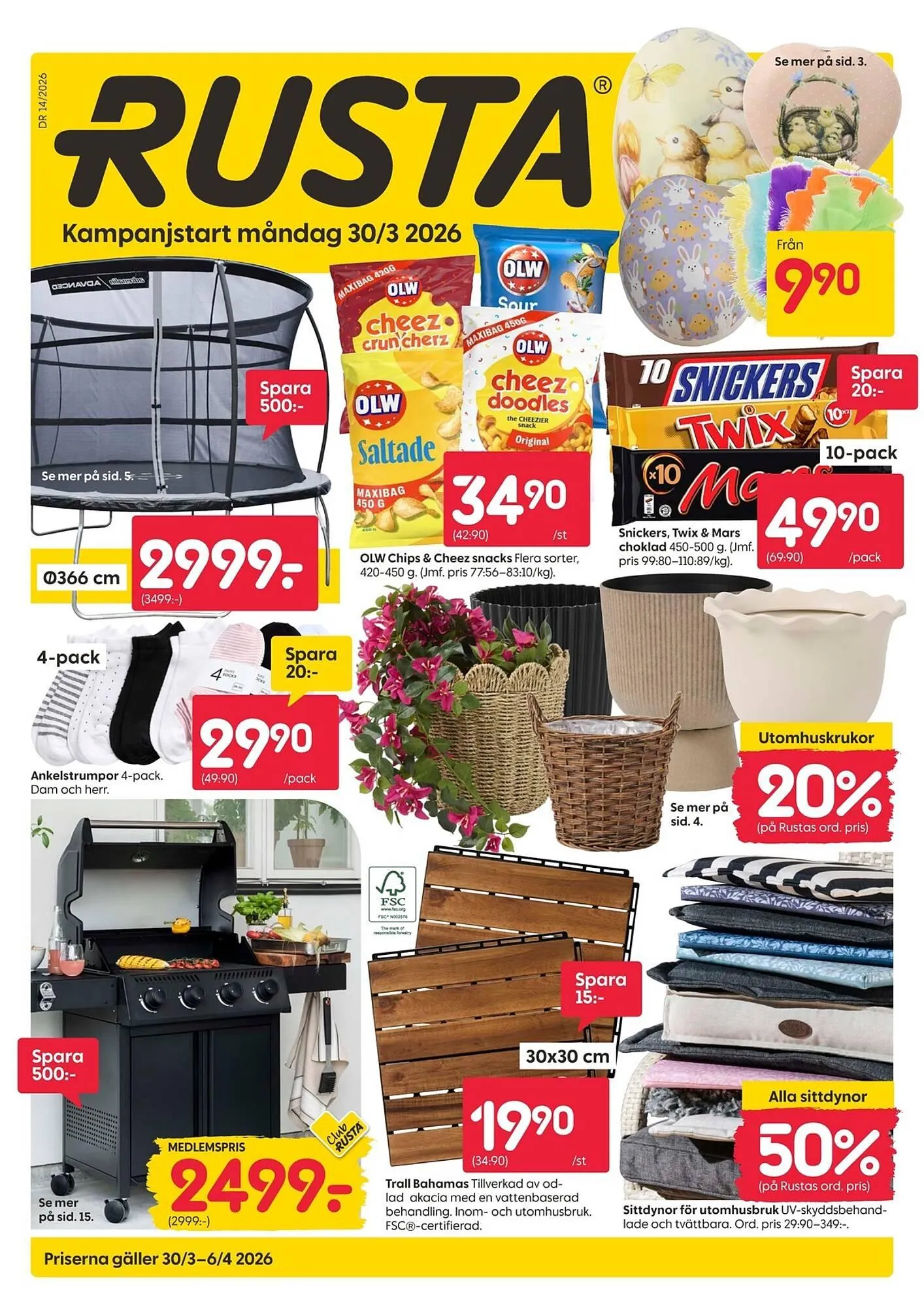 Rusta reklamblad från 30 mars till 6 april 2026 - Reklamblad sidor 1