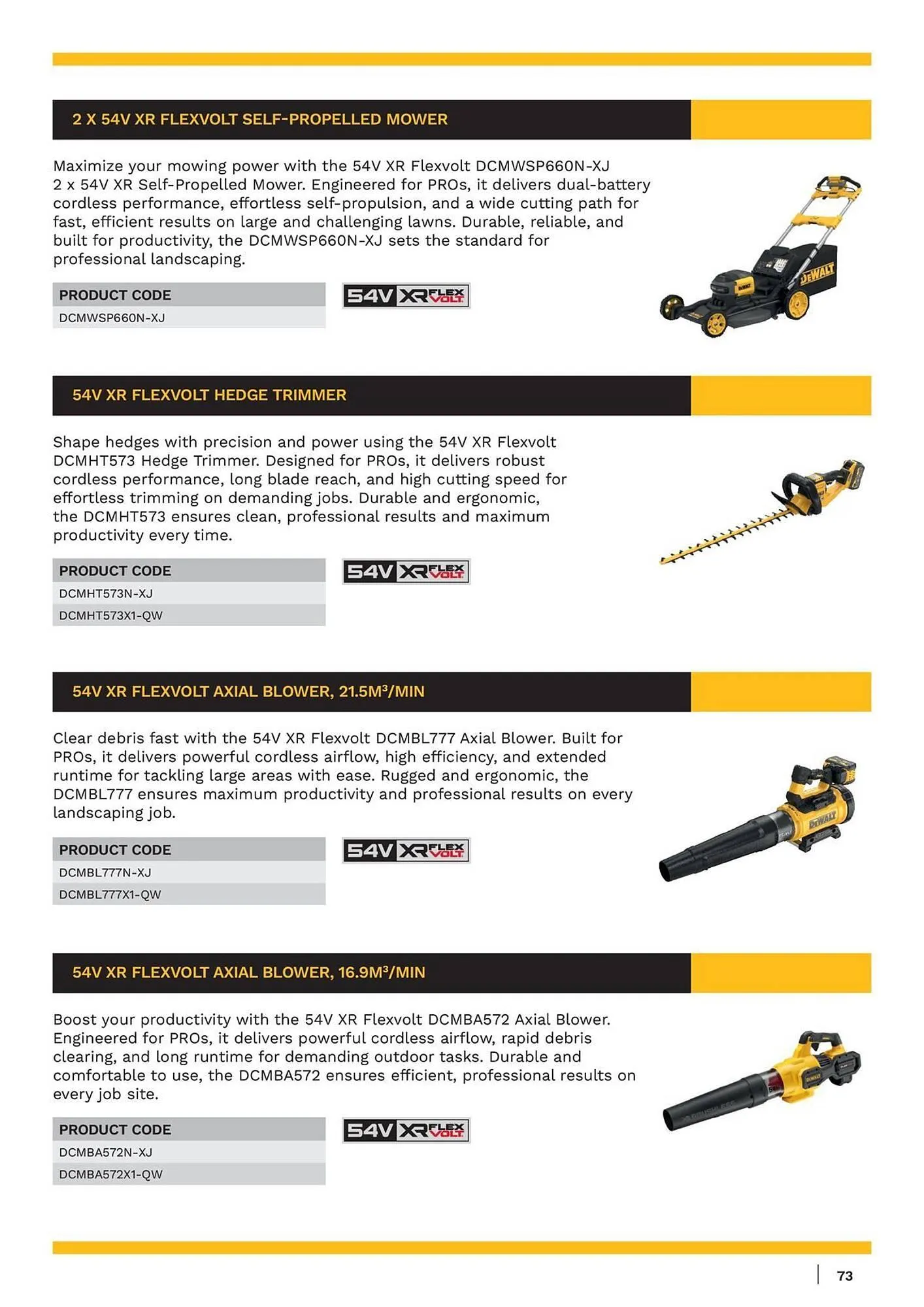 Dewalt reklamblad från 18 oktober till 1 november 2025 - Reklamblad sidor 73