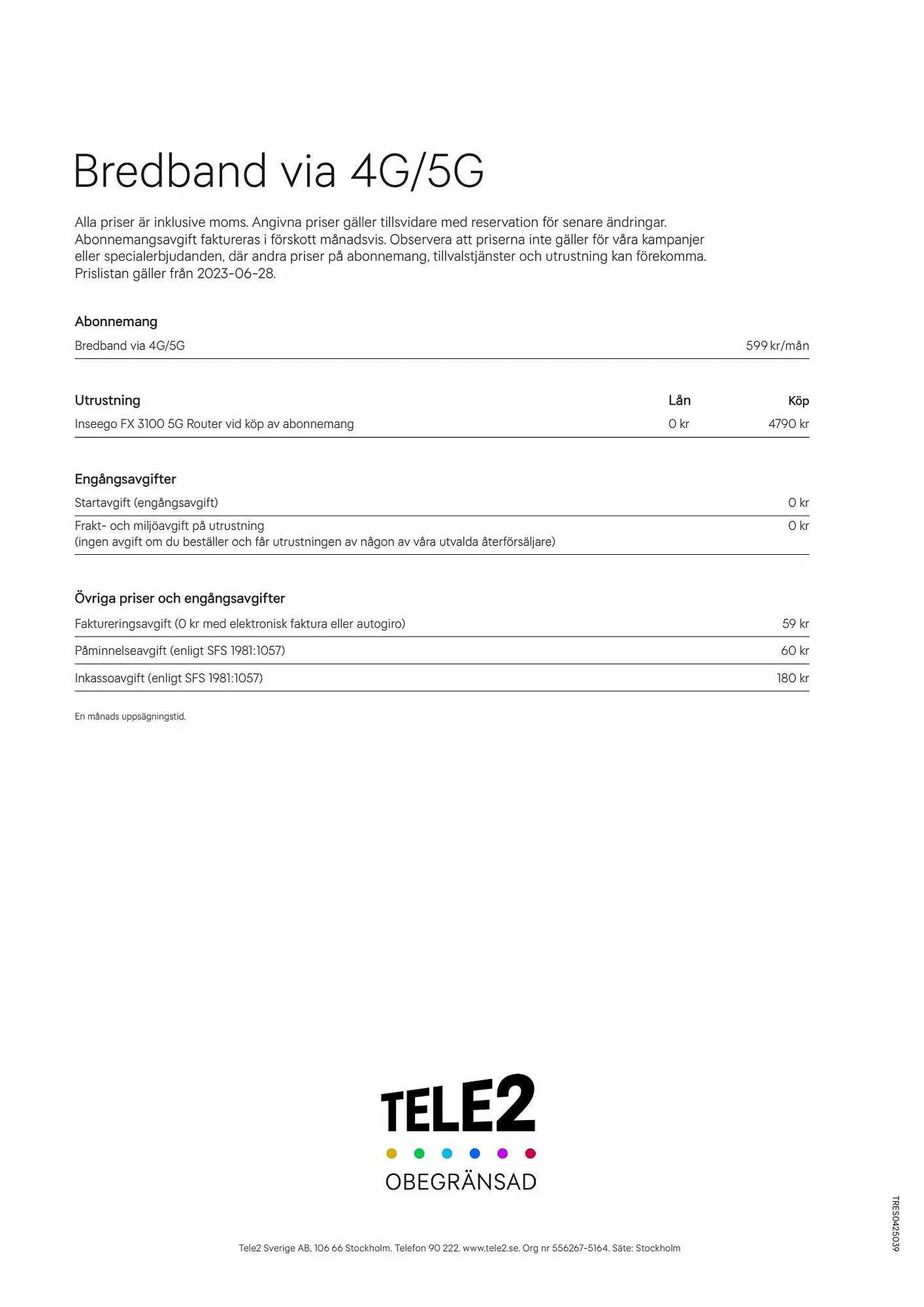 Tele2 reklamblad från 6 september till 11 november 2023 - Reklamblad sidor 3