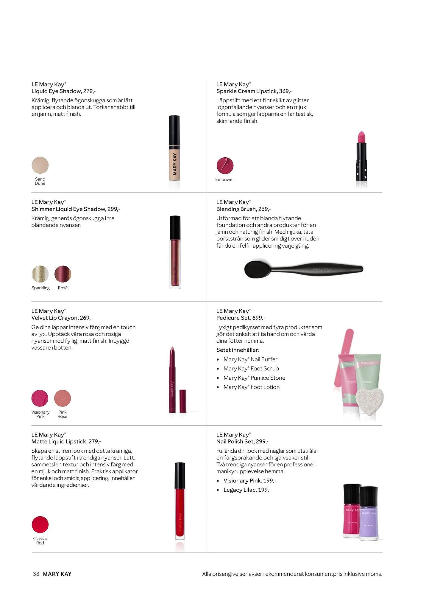 Mary Kay reklamblad från 8 april till 30 april 2025 - Reklamblad sidor 38
