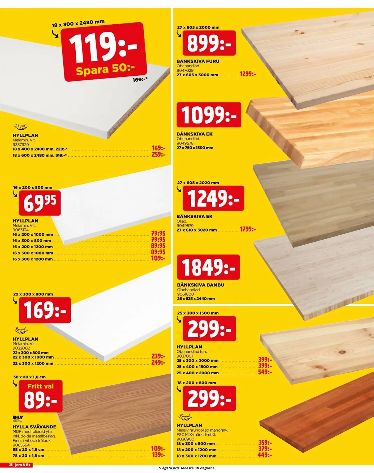 Jem&Fix reklamblad från 11 maj till 18 maj 2026 - Reklamblad sidor 28
