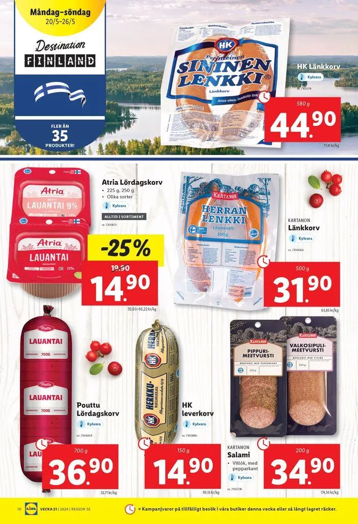 Nationell ERBJUDANDEN VECKA 21 från 20 maj till 26 maj 2024 - Reklamblad sidor 10