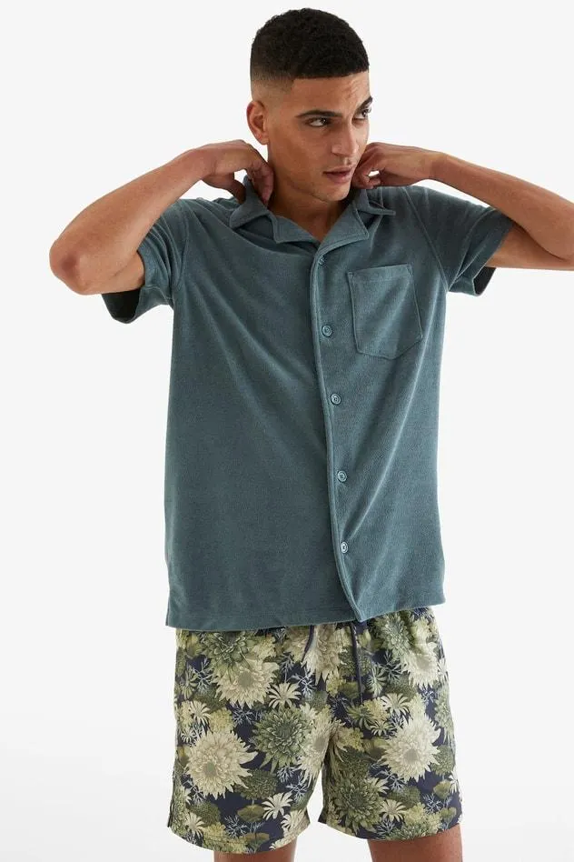 Blommiga badshorts
