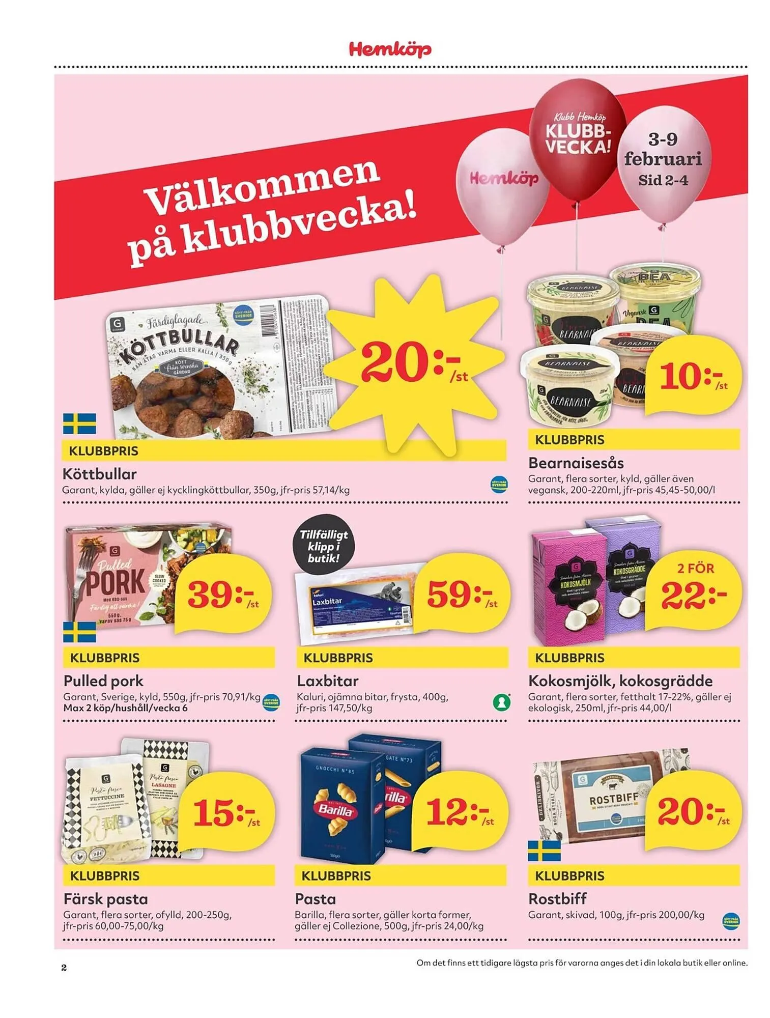 Hemköp reklamblad från 3 februari till 9 februari 2025 - Reklamblad sidor 2