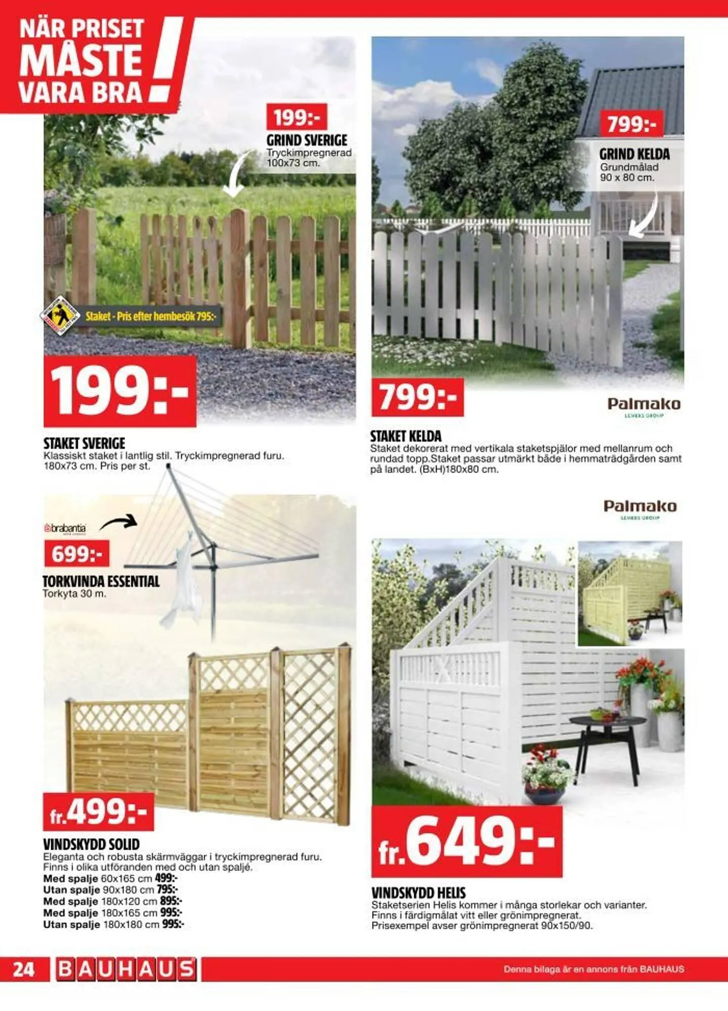 Bauhaus reklamblad från 28 april till 11 maj 2025 - Reklamblad sidor 24