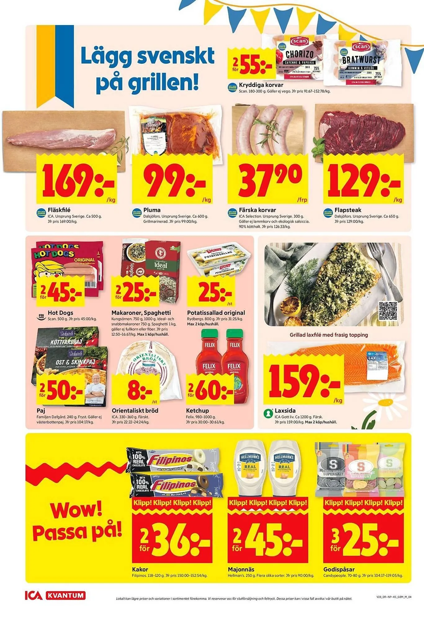 ICA Kvantum reklamblad från 7 juli till 13 juli 2025 - Reklamblad sidor 4