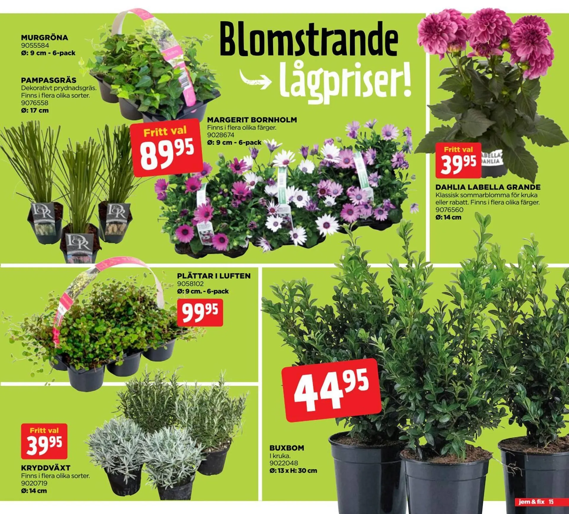 Jem&Fix reklamblad från 4 maj till 11 maj 2026 - Reklamblad sidor 15