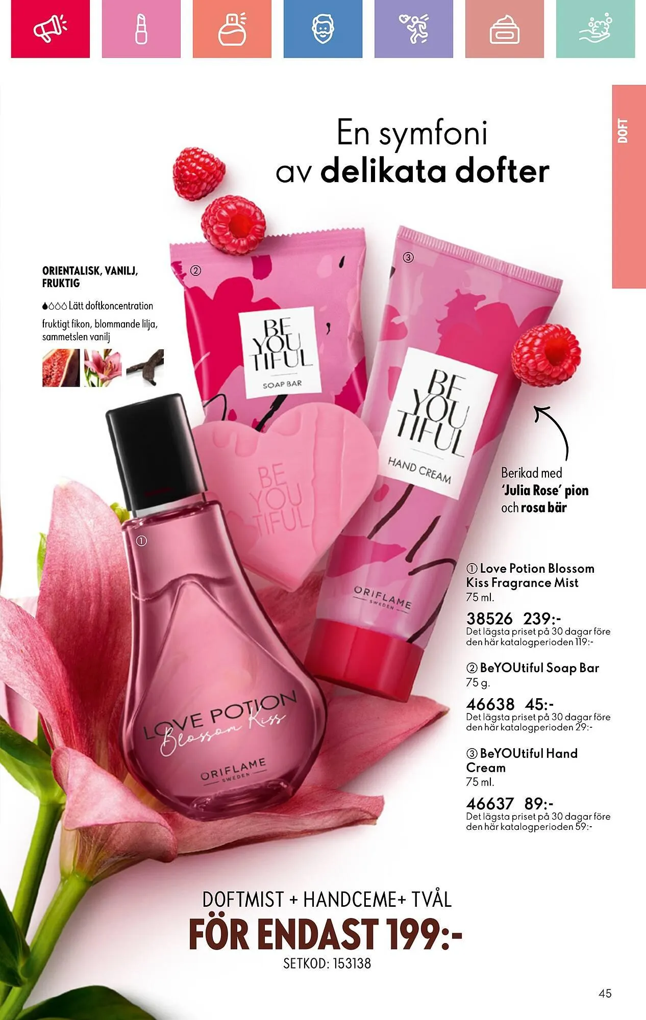 Oriflame reklamblad från 22 juni till 12 juli 2025 - Reklamblad sidor 45