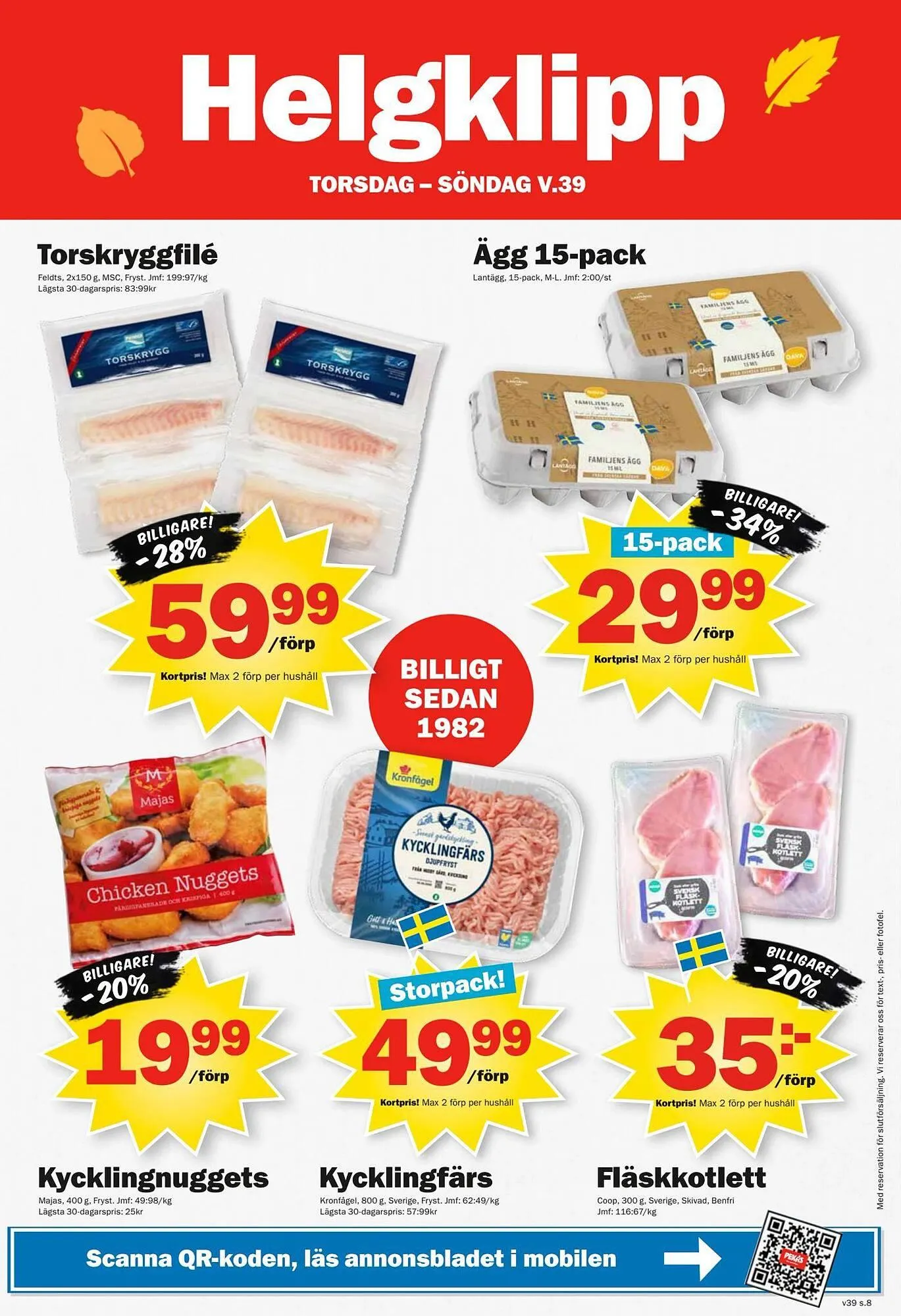Pekås reklamblad från 22 september till 28 september 2025 - Reklamblad sidor 8