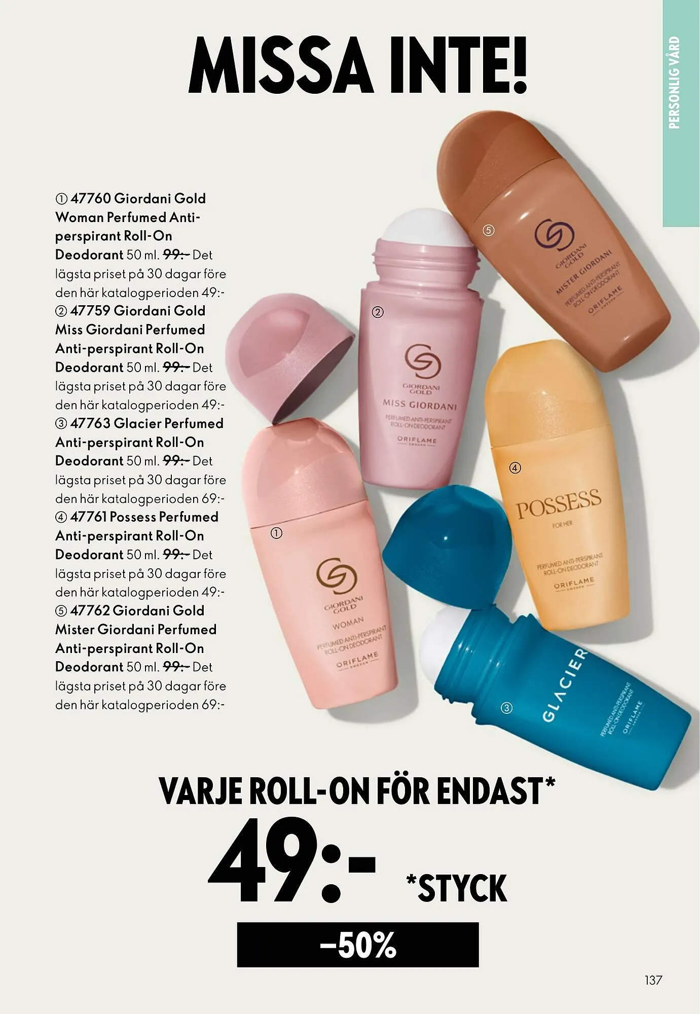 Oriflame reklamblad från 1 april till 30 april 2026 - Reklamblad sidor 137