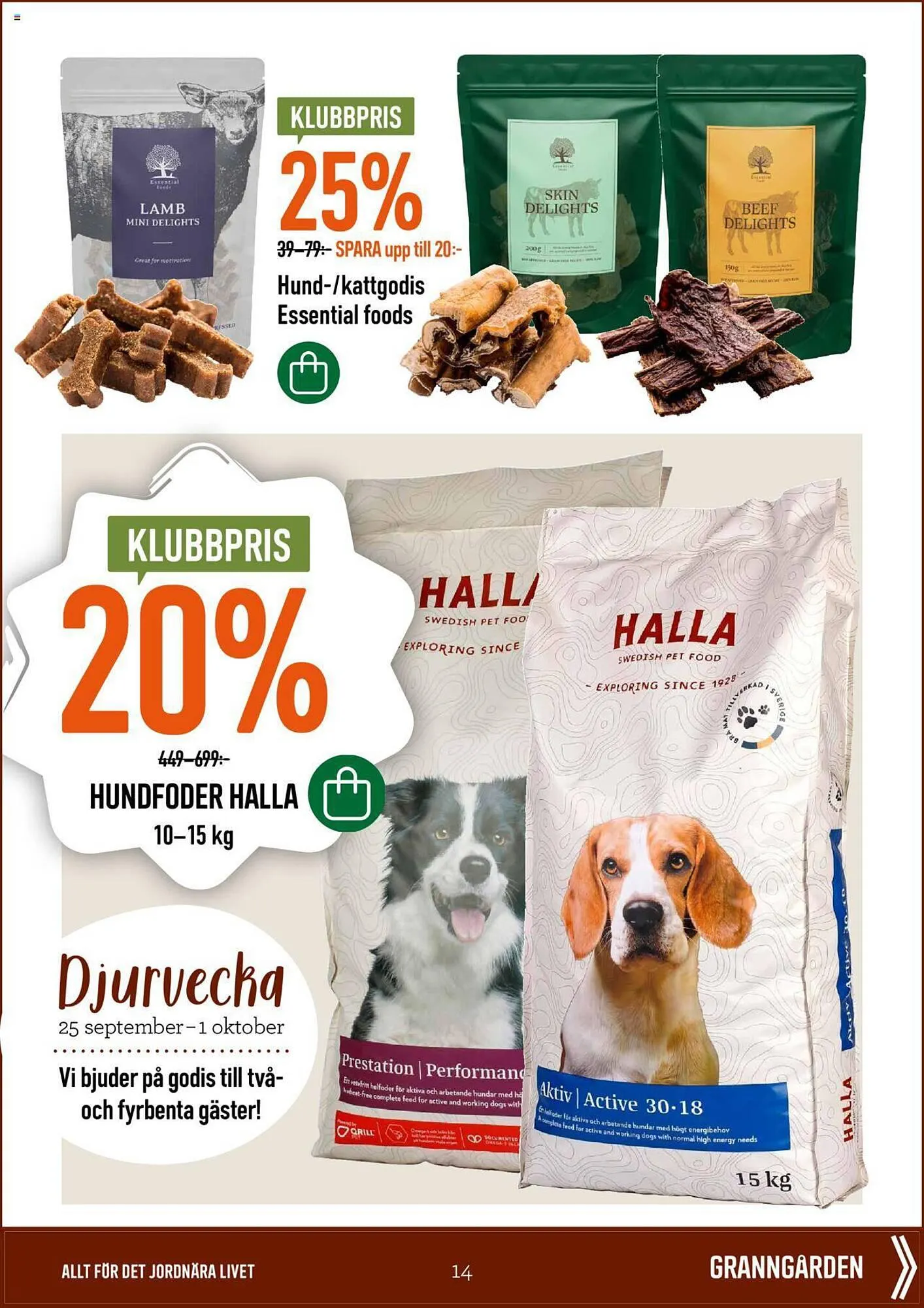 Granngården reklamblad från 22 september till 1 oktober 2023 - Reklamblad sidor 14