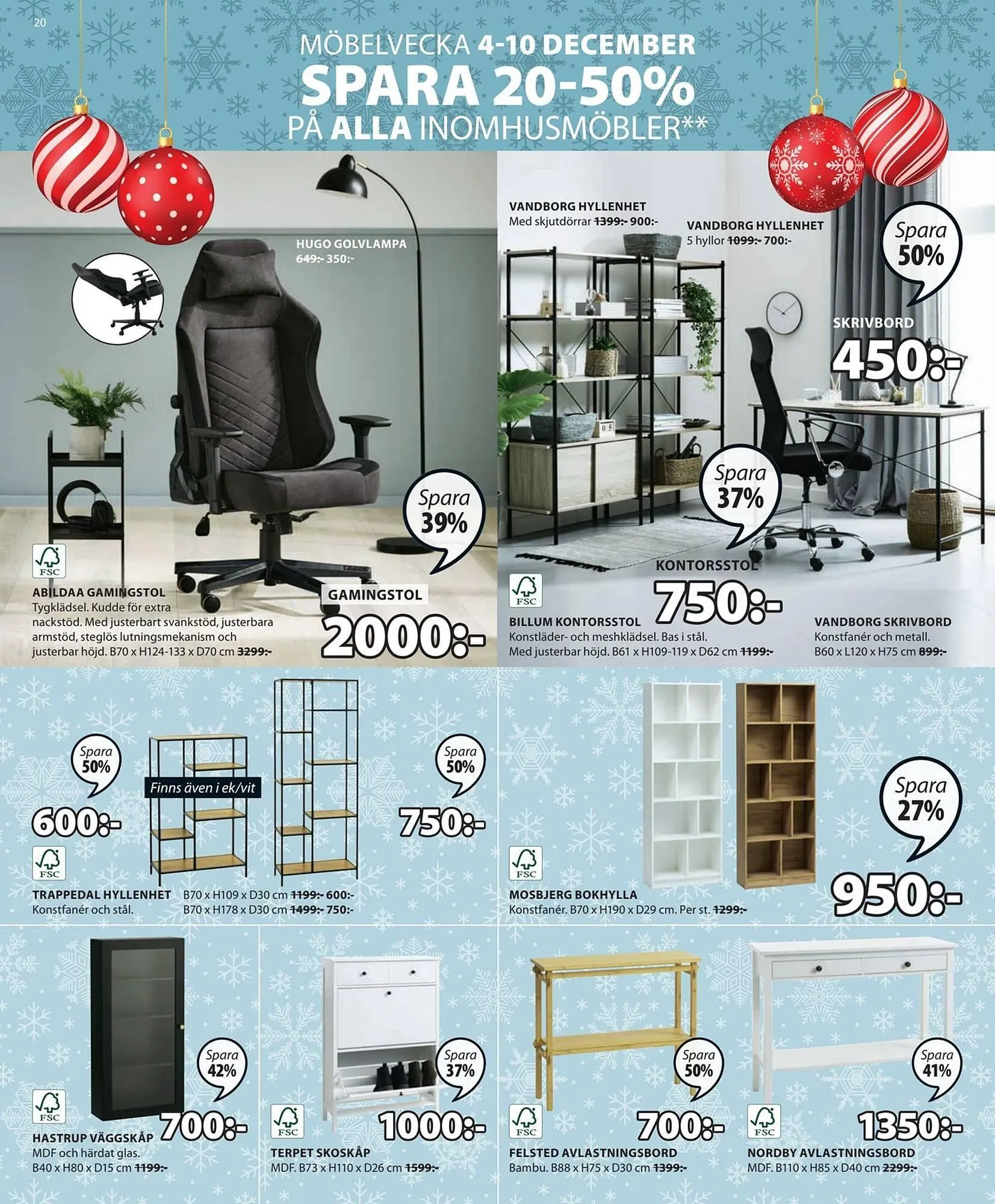 JYSK reklamblad från 3 december till 17 december 2023 - Reklamblad sidor 20
