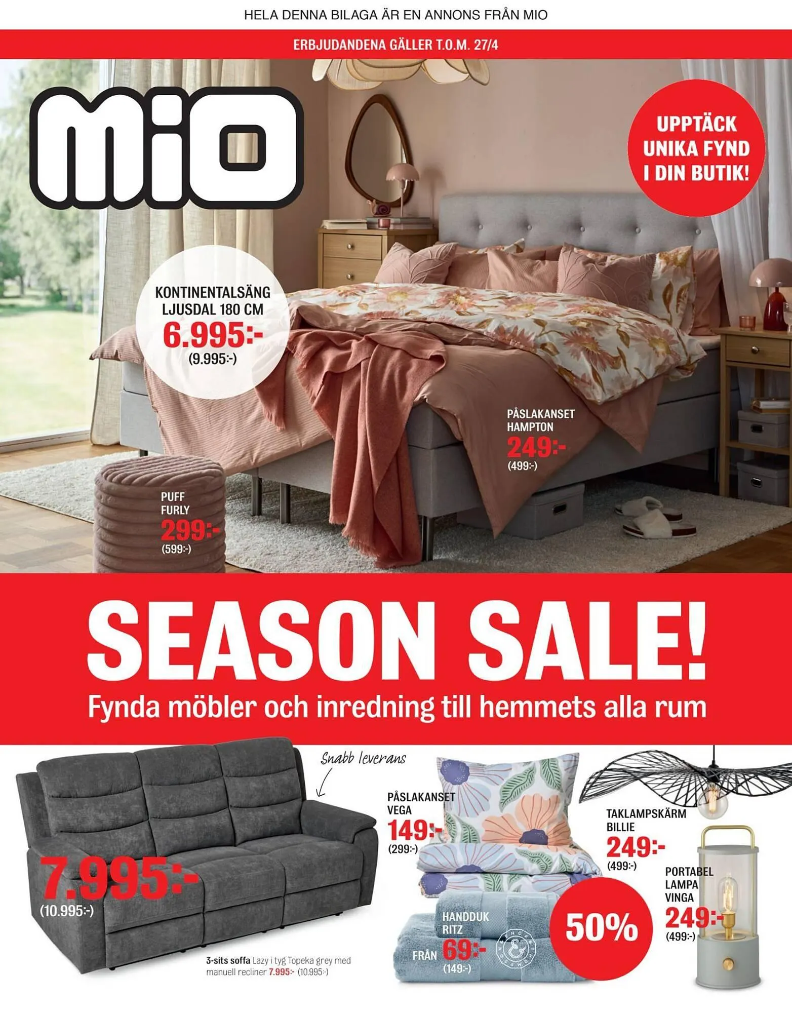 Mio reklamblad från 7 april till 28 april 2026 - Reklamblad sidor 1