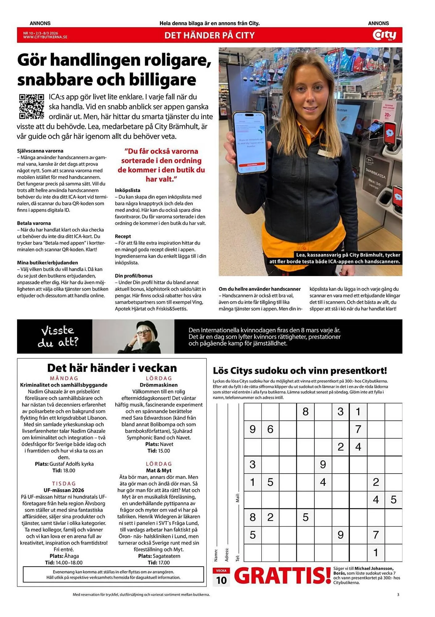 ICA Kvantum reklamblad från 2 mars till 8 mars 2026 - Reklamblad sidor 3