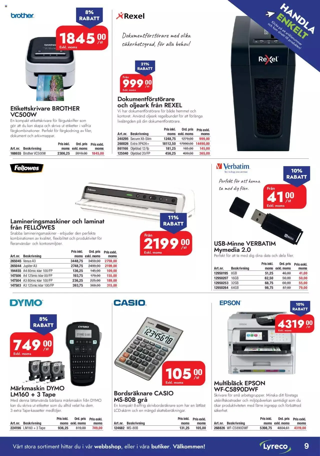 Staples - Lyreco INSPIRATION #1 2023 från 13 mars till 31 december 2023 - Reklamblad sidor 9