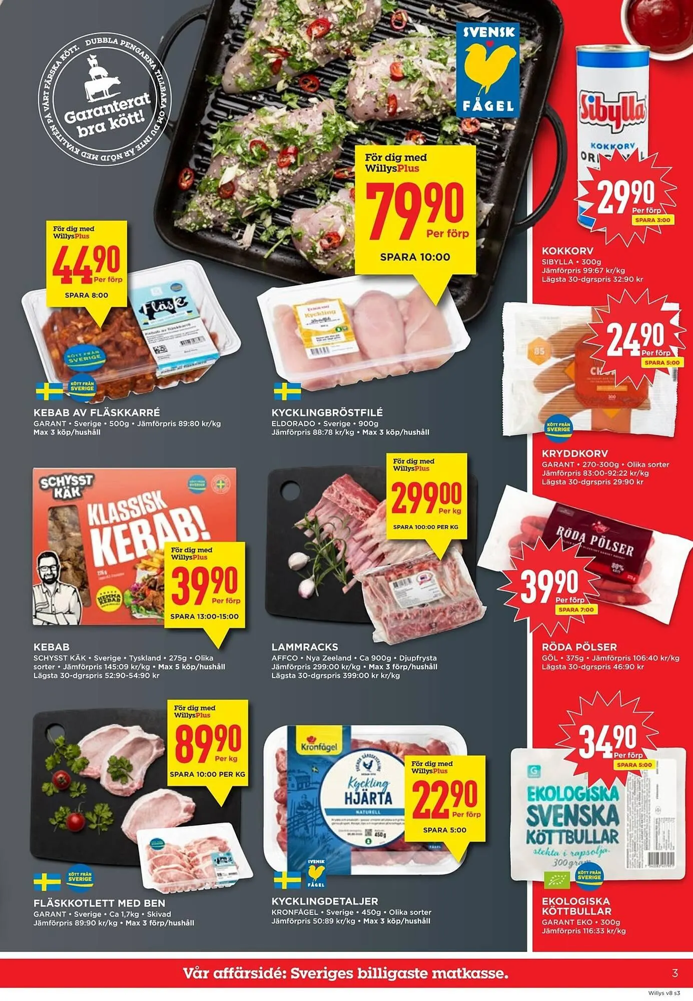 Willys reklamblad från 16 februari till 22 februari 2026 - Reklamblad sidor 3